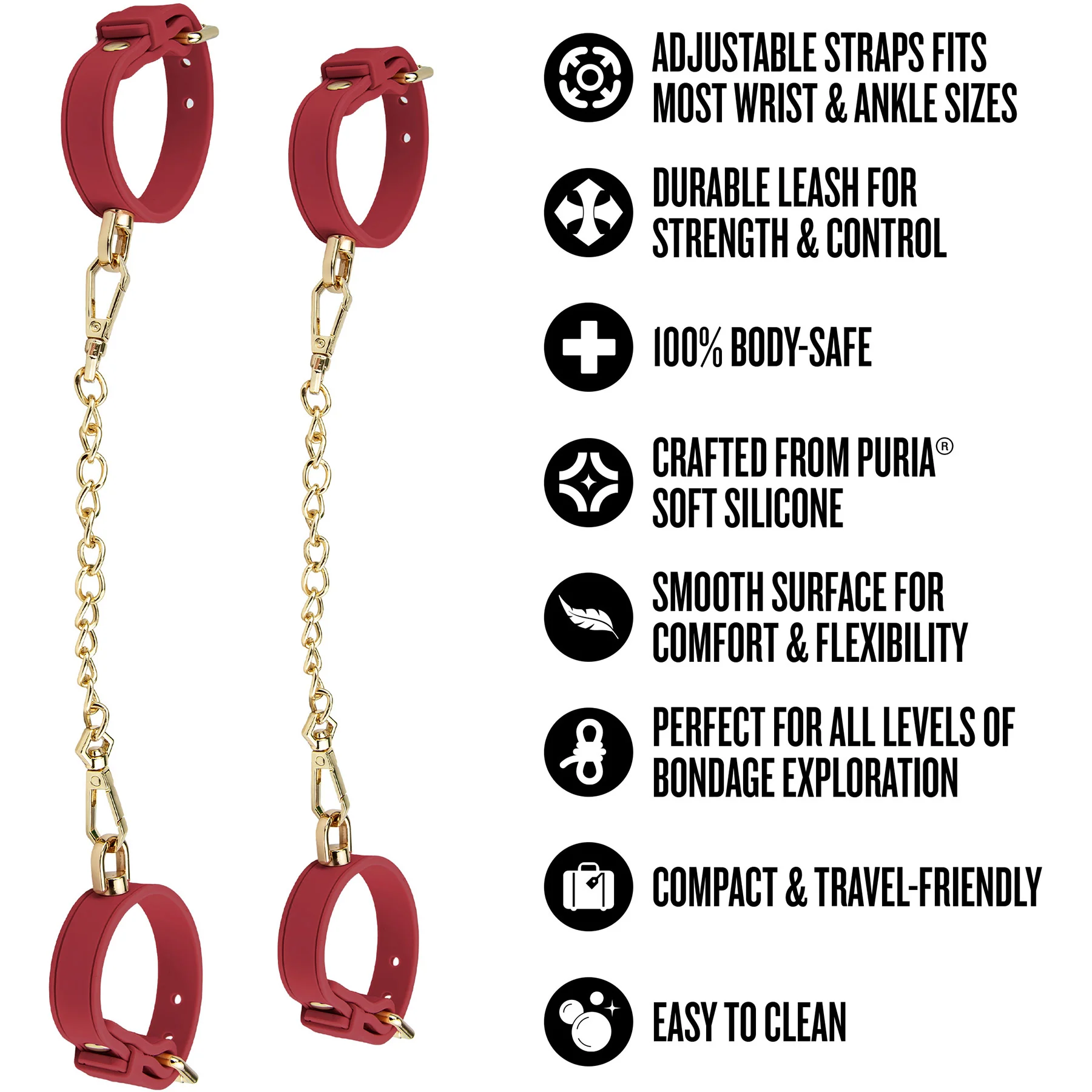 Temptasia® Ardor® Silicone Wrist & Ankle Restraints - Image 23