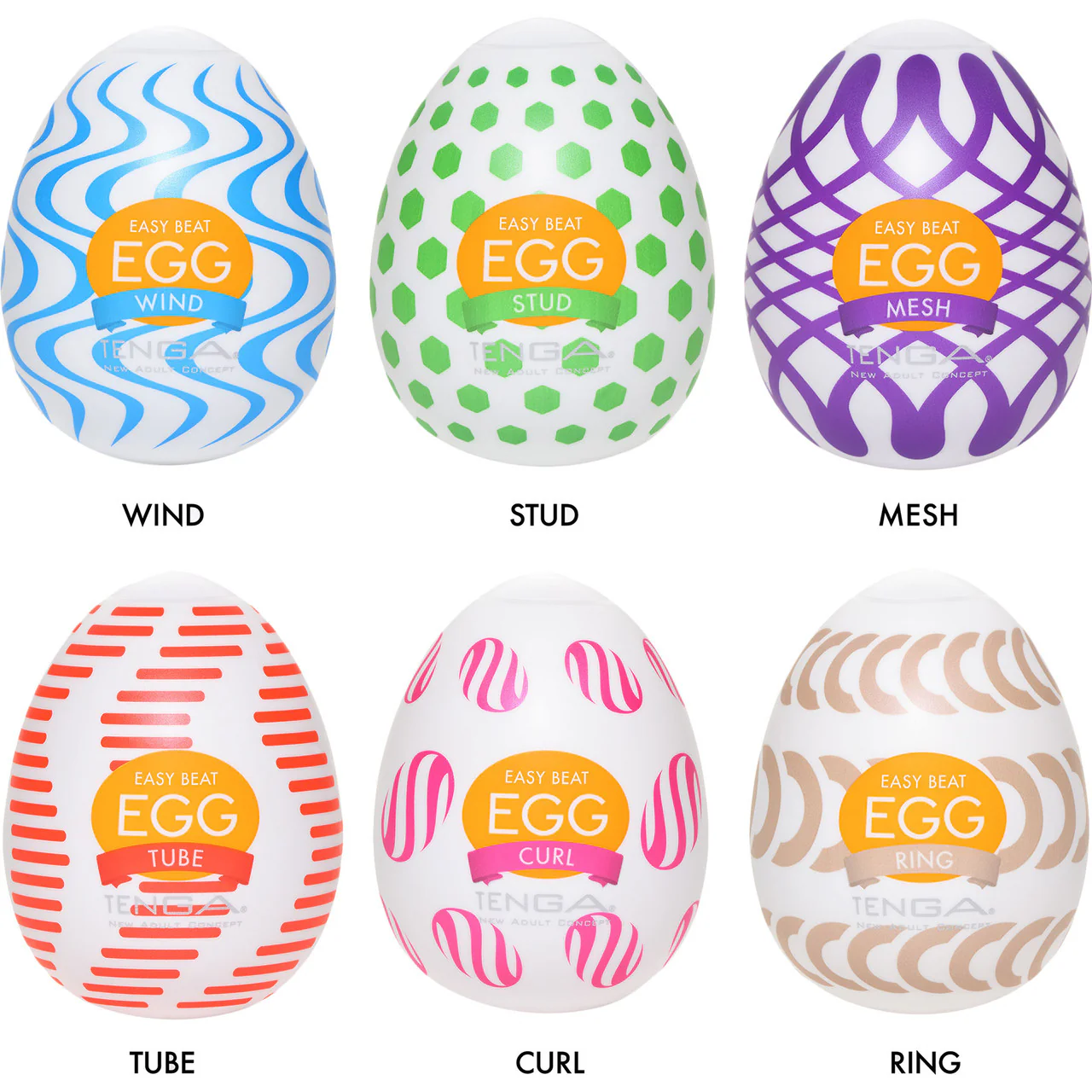 Tenga EGG Penis Masturbator Variety Six Pack - Wonder - Image 3