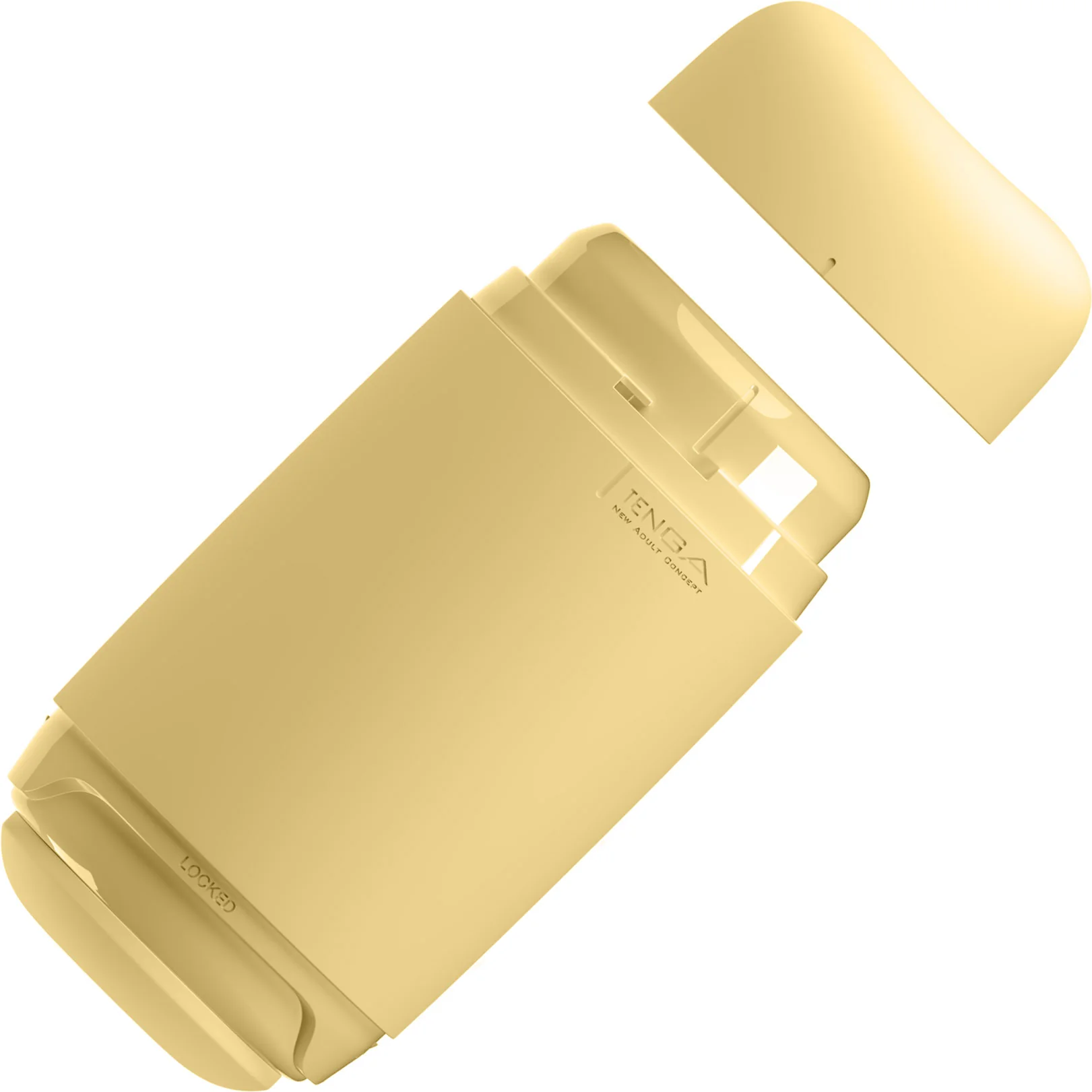 Tenga Puffy Reusable Penis Masturbation Cup - Custard Yellow - Image 5