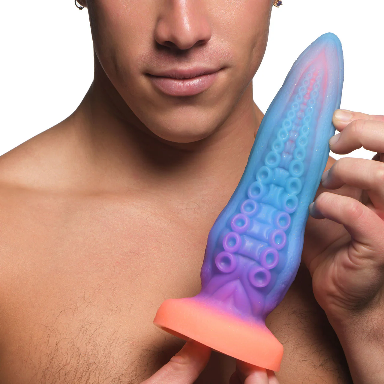 Tenta-Cock Glow In The Dark 9.5" Silicone Suction Cup Dildo By Creature Cocks - Image 20