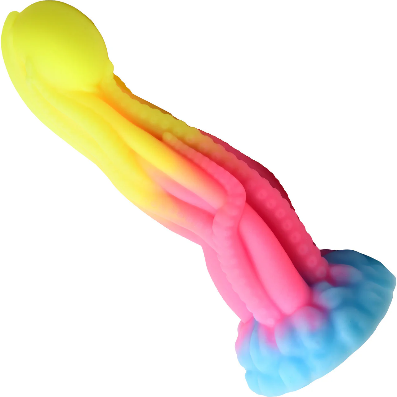 Tenta-Glow 8.5" Silicone Glow In The Dark Suction Cup Dildo By Creature Cocks - Image 2
