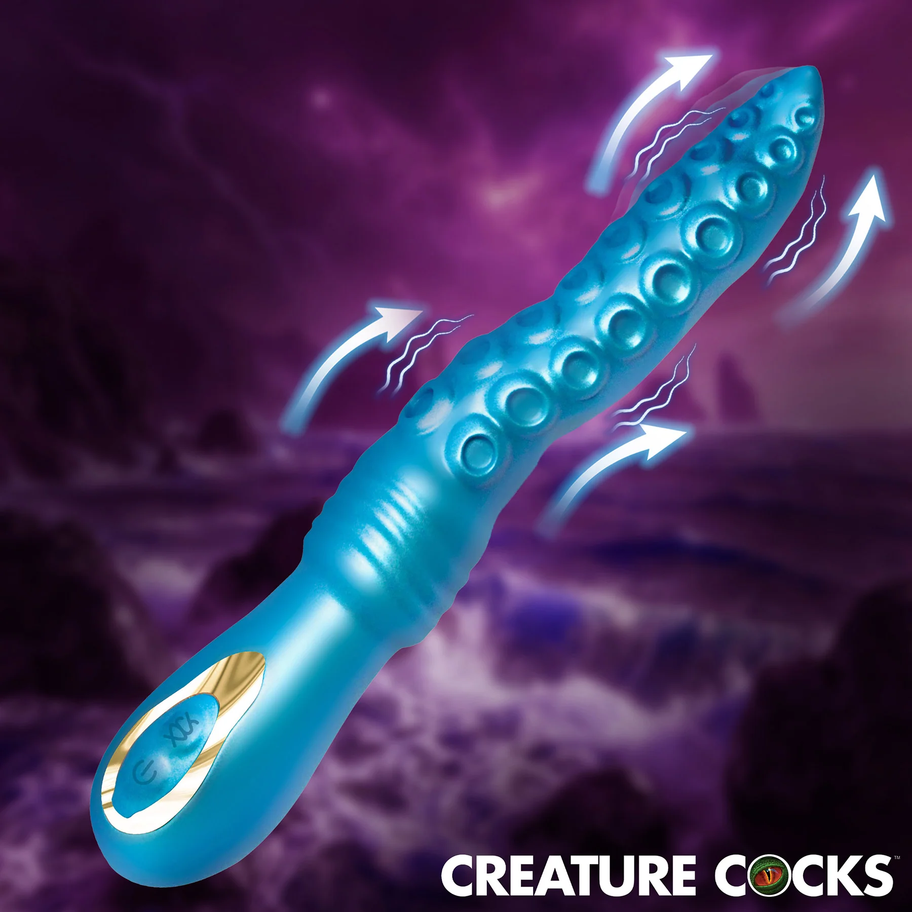 Tenta-Squirm Squirming Rechargeable Silicone Vibrator By Creature Cocks - Image 8