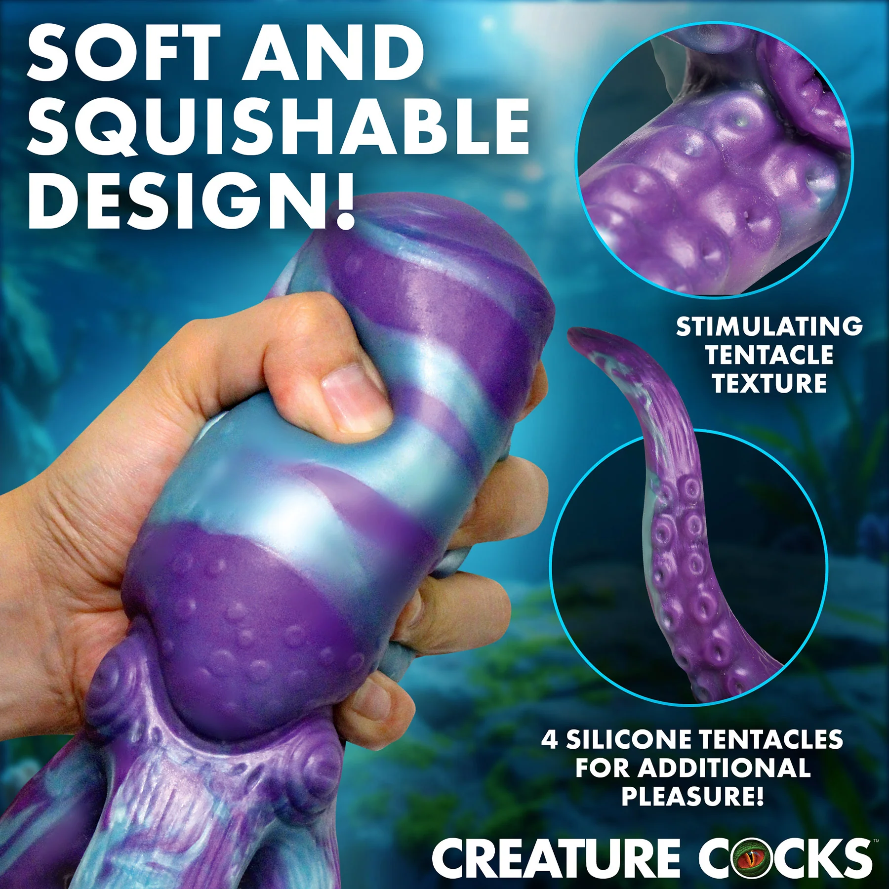 Tenta Stroke Silicone Penis Masturbator By Creature Cocks - Image 4