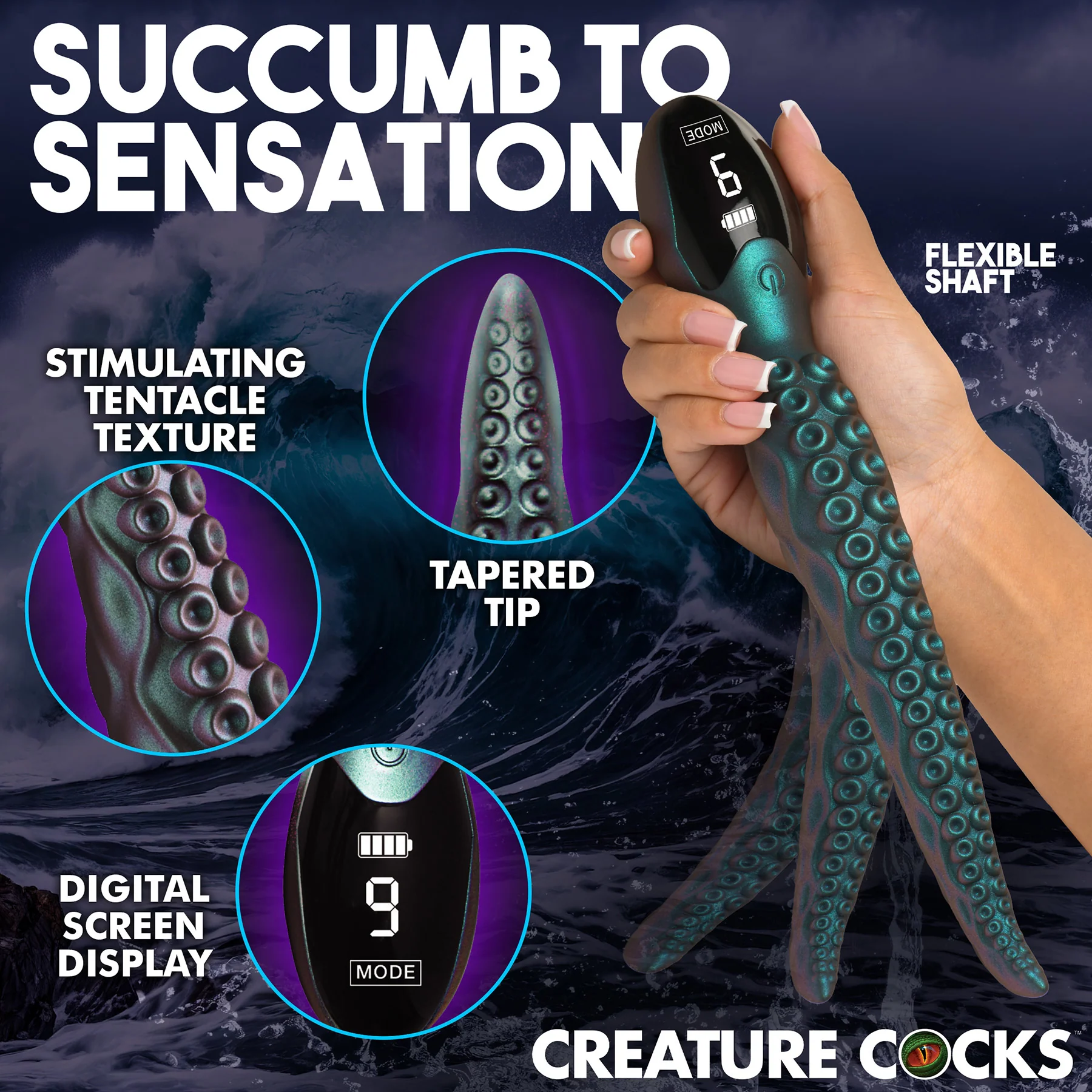 Tentavibe Silicone Vibrator By Creature Cocks - Image 7