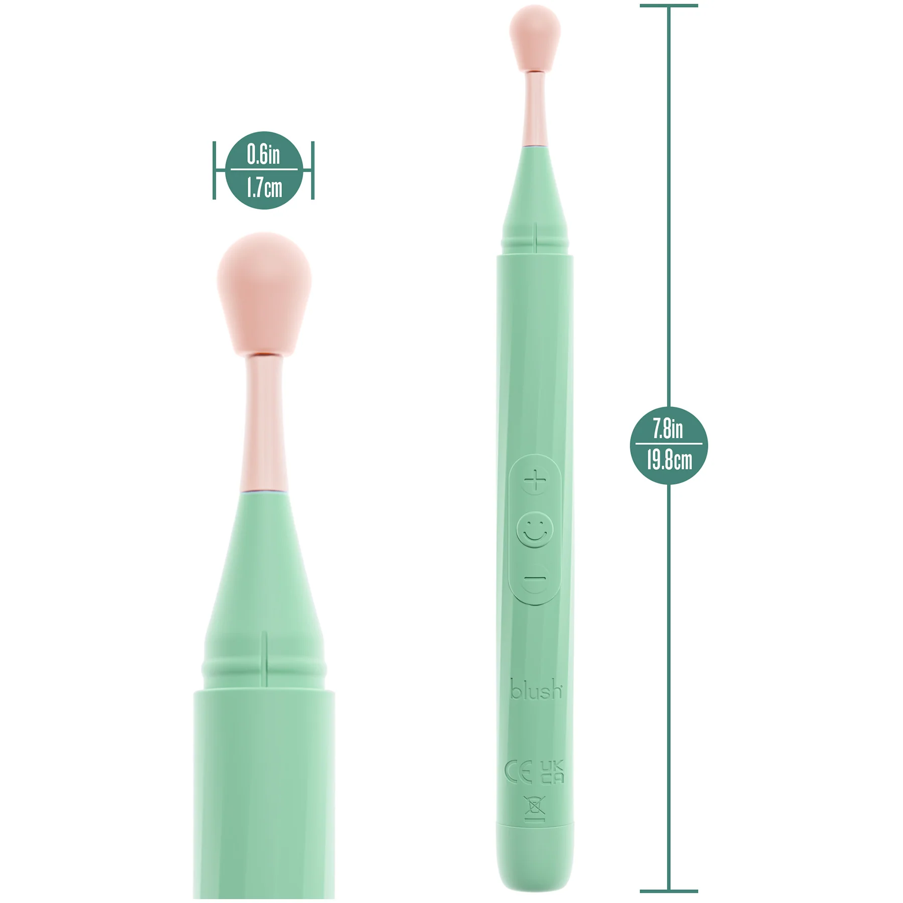 The Blush Collection Rechargeable Oscillating Wand Vibrator - Image 25