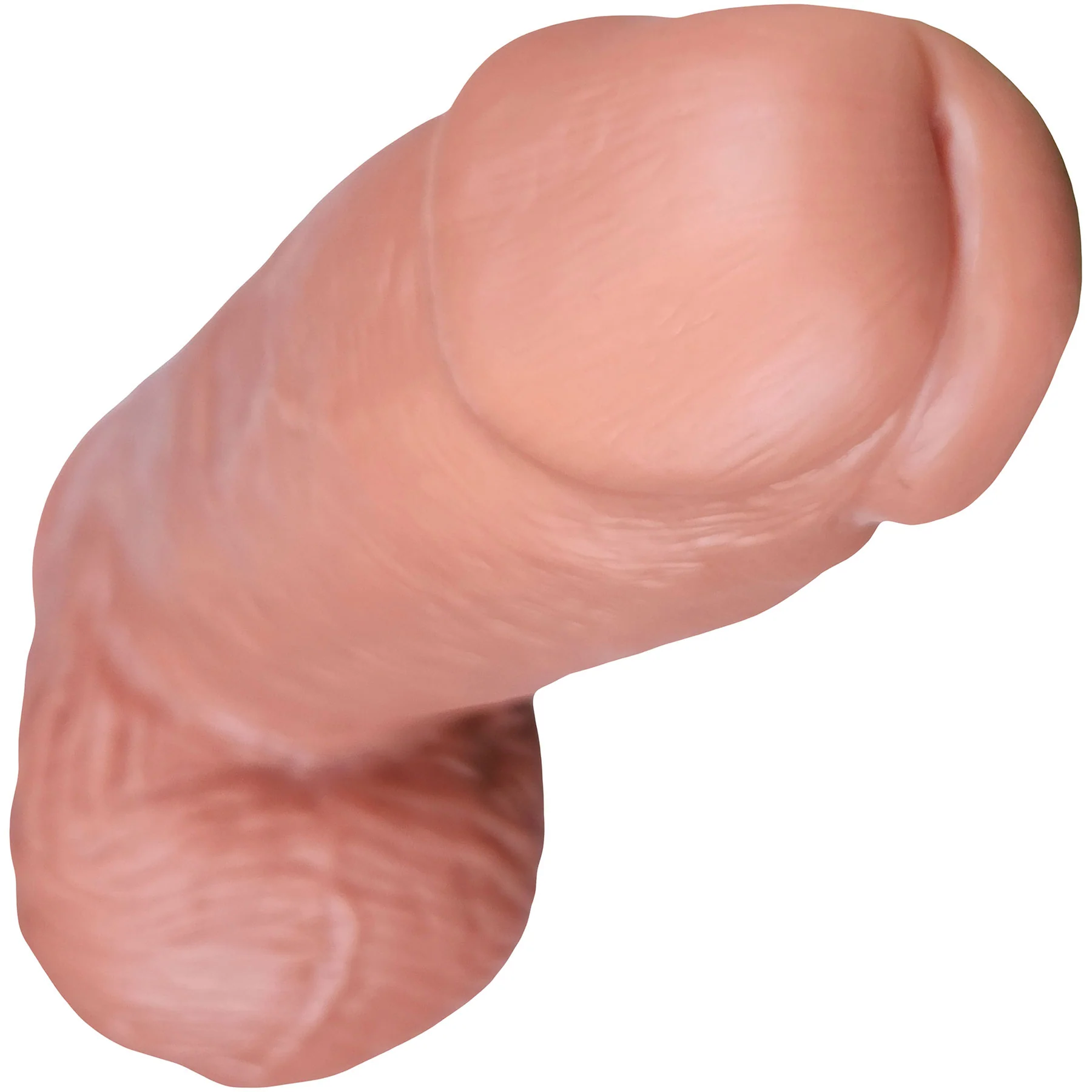 The Chonker 7.5 Inch Silicone Realistic Dual Density Dildo With Balls & Suction Cup Base By Fukena - Image 7