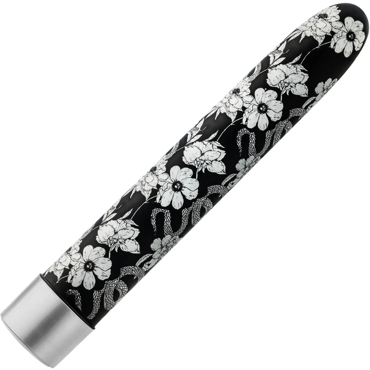The Collection Eden Limited Edition Rechargeable Waterproof Slimline Vibrator By Blush - Black & White