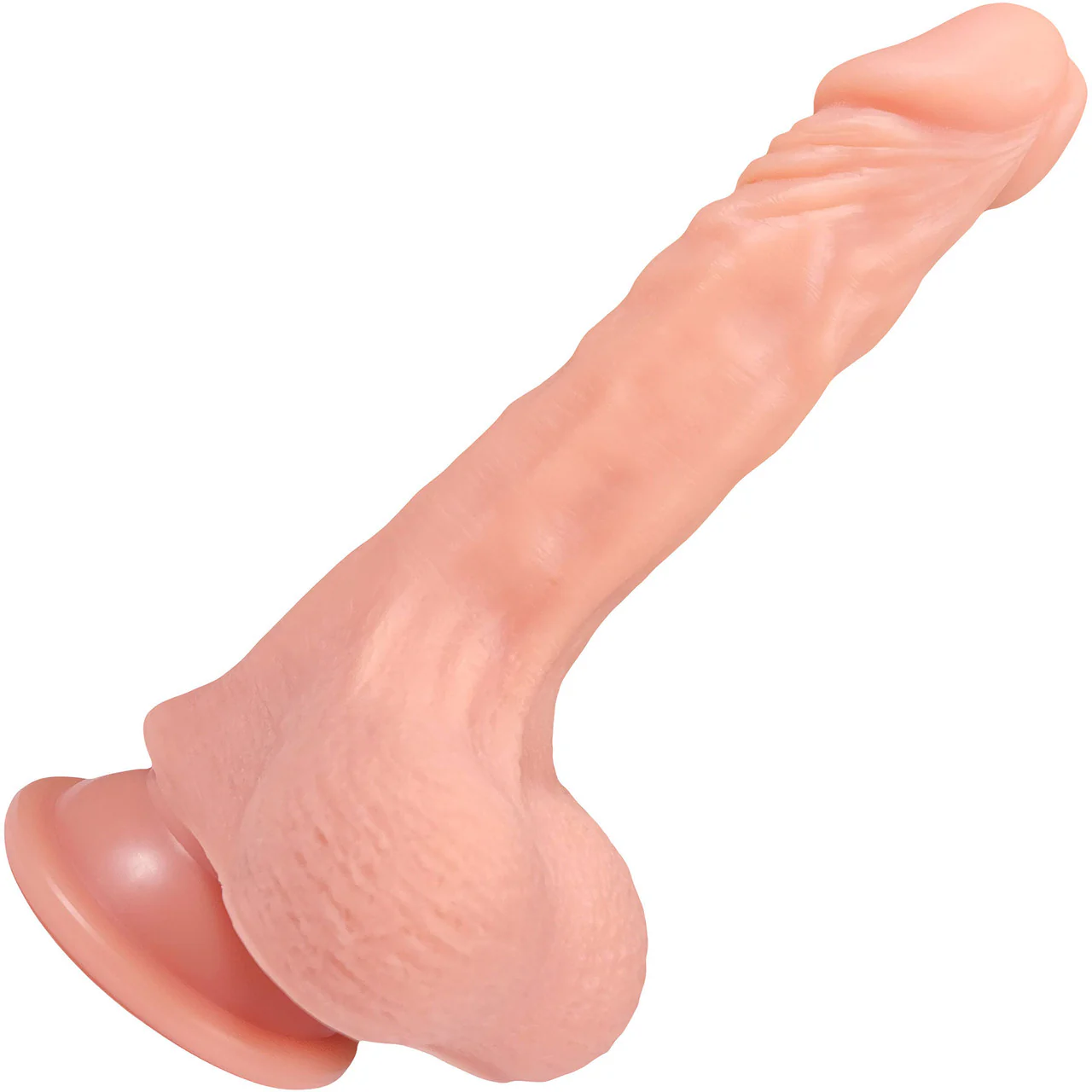 The Hookup 5.25 Inch Silicone Realistic Dildo With Balls & Suction Cup Base By Fukena - Vanilla - Image 5