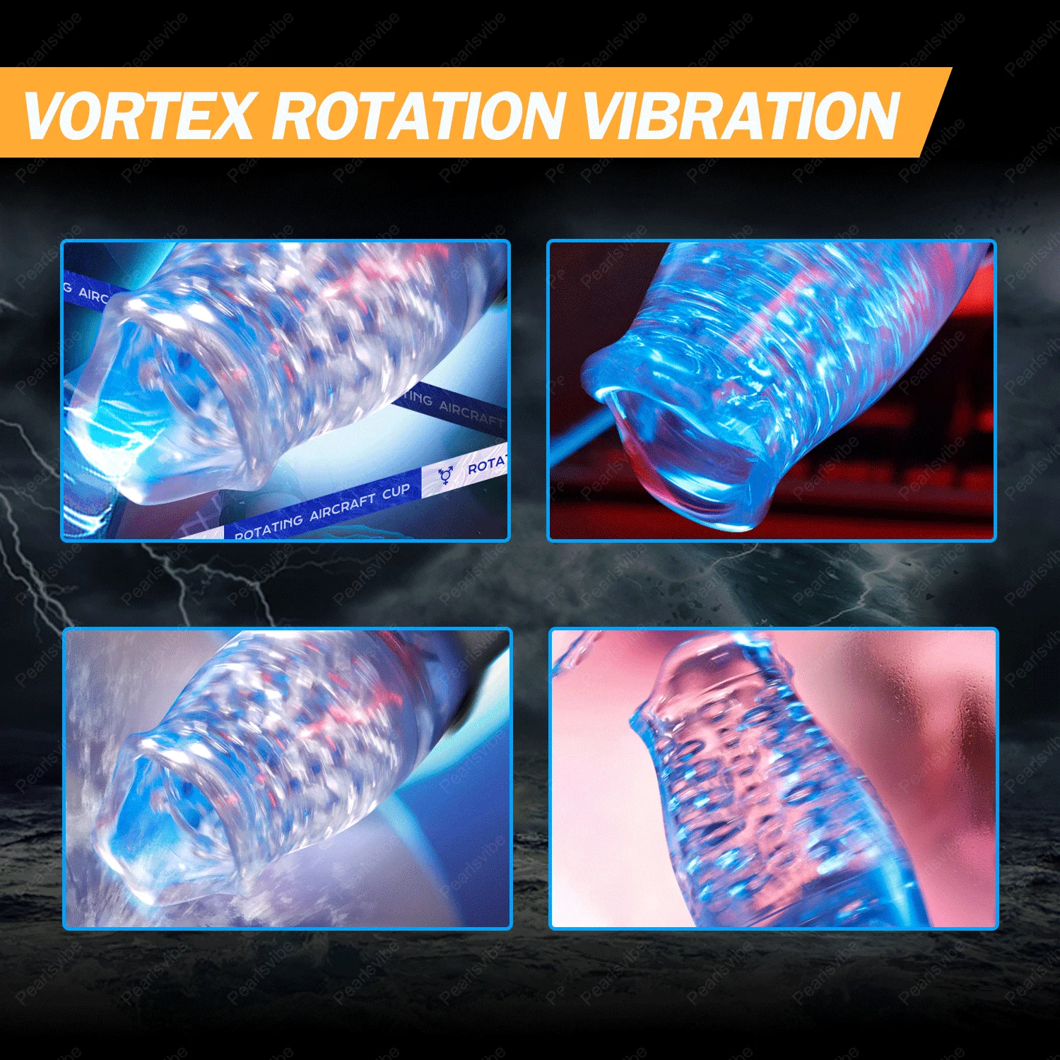 The Male Rose Pro Thrusting Vibrating Rotating Oral Sex Penis Masturbator - Image 2