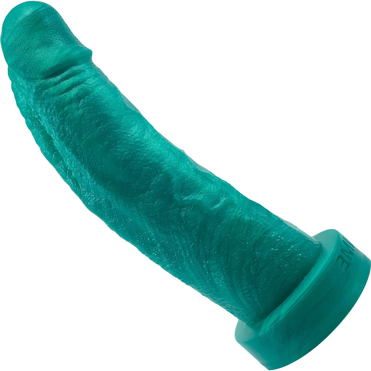 The Maximus Medium 8.25" Platinum Silicone Ultrarealistic Dildo By Uberrime - Seafoam Green - Image 2