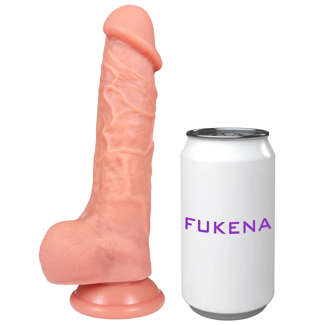 The Millionaire 6.25 Inch Silicone Realistic Dildo With Balls & Suction Cup Base By Fukena - Vanilla - Image 7