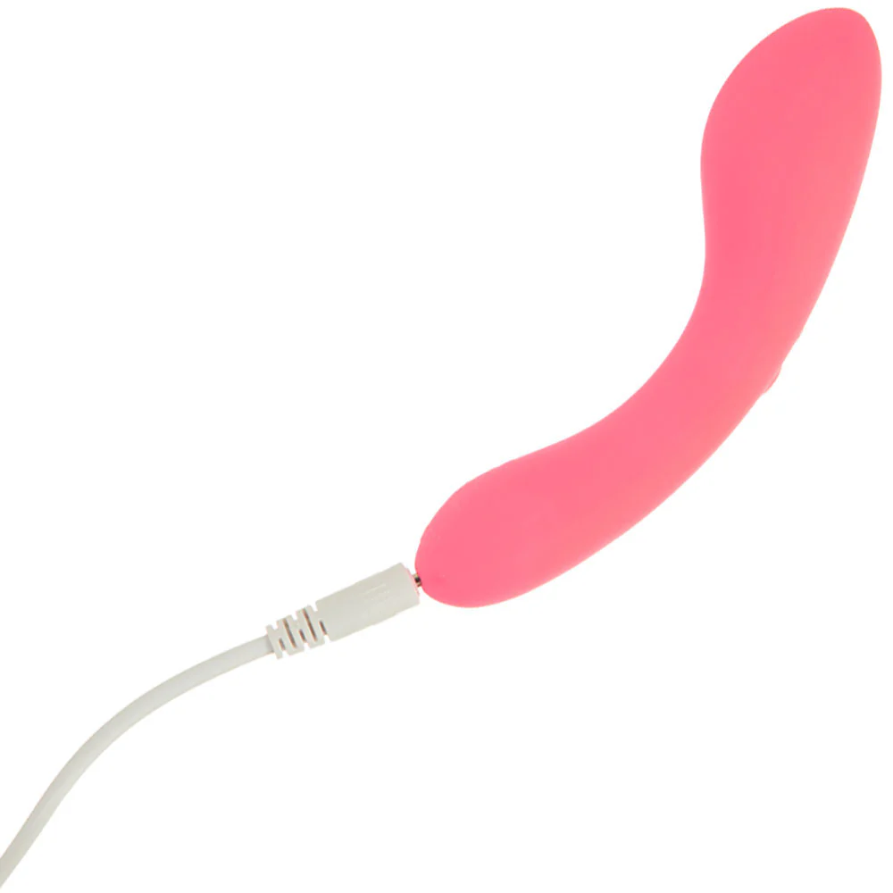 The Mini Swan Wand Rechargeable Waterproof Silicone Glow In The Dark G-Spot Vibrator - Pink - Image 5