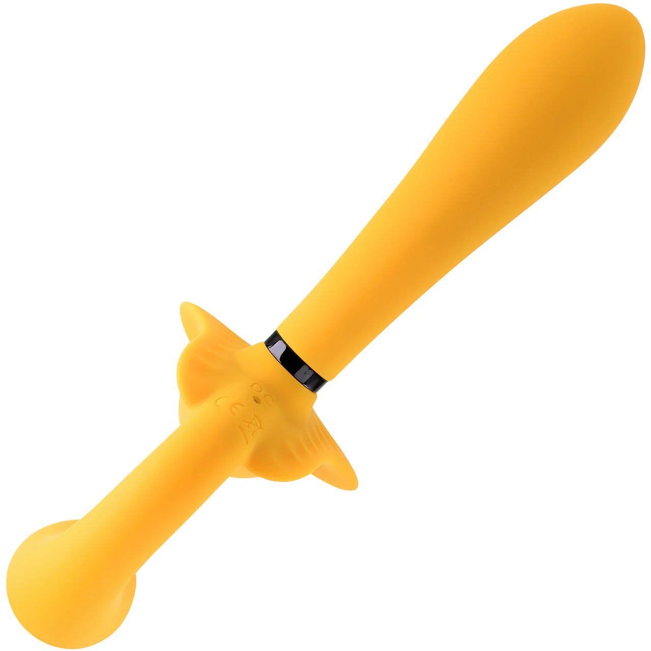 The Monarch Silicone Strapless Strap-On Vibrator With Removable Shaft By Evolved Novelties - Yellow - Image 9