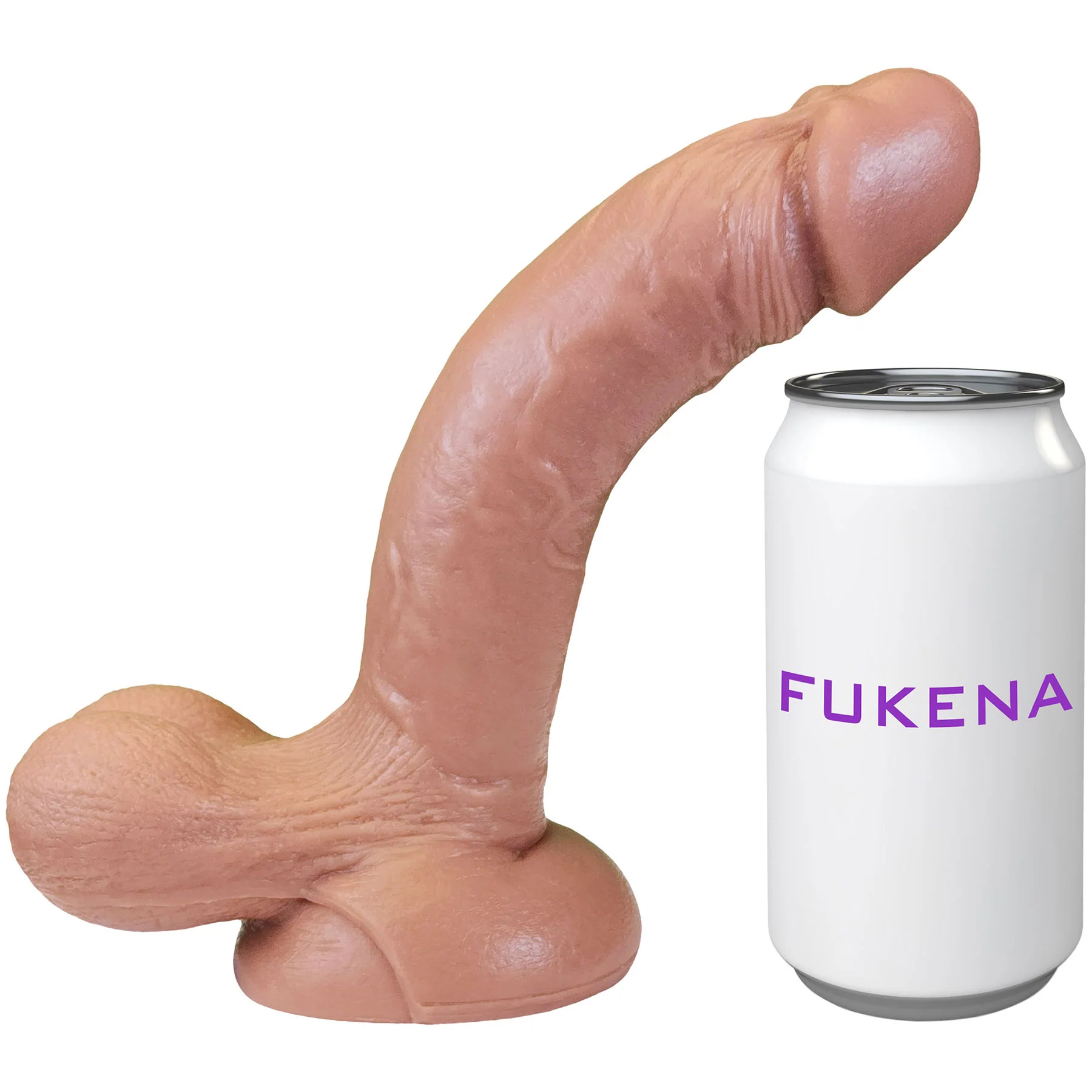 The Ninja 7.25 Inch Silicone Posable Realistic Dual Density Dildo With Balls & Suction Cup Base By Fukena - Image 12