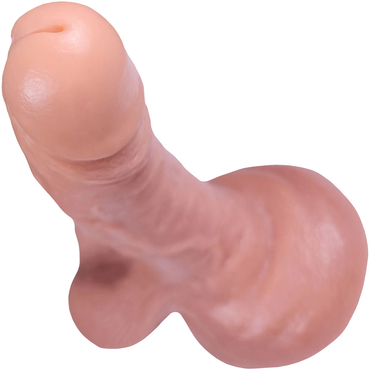 The Rebel 7 Inch Silicone Realistic Dildo With Balls & Suction Cup Base By Fukena - Vanilla - Image 4