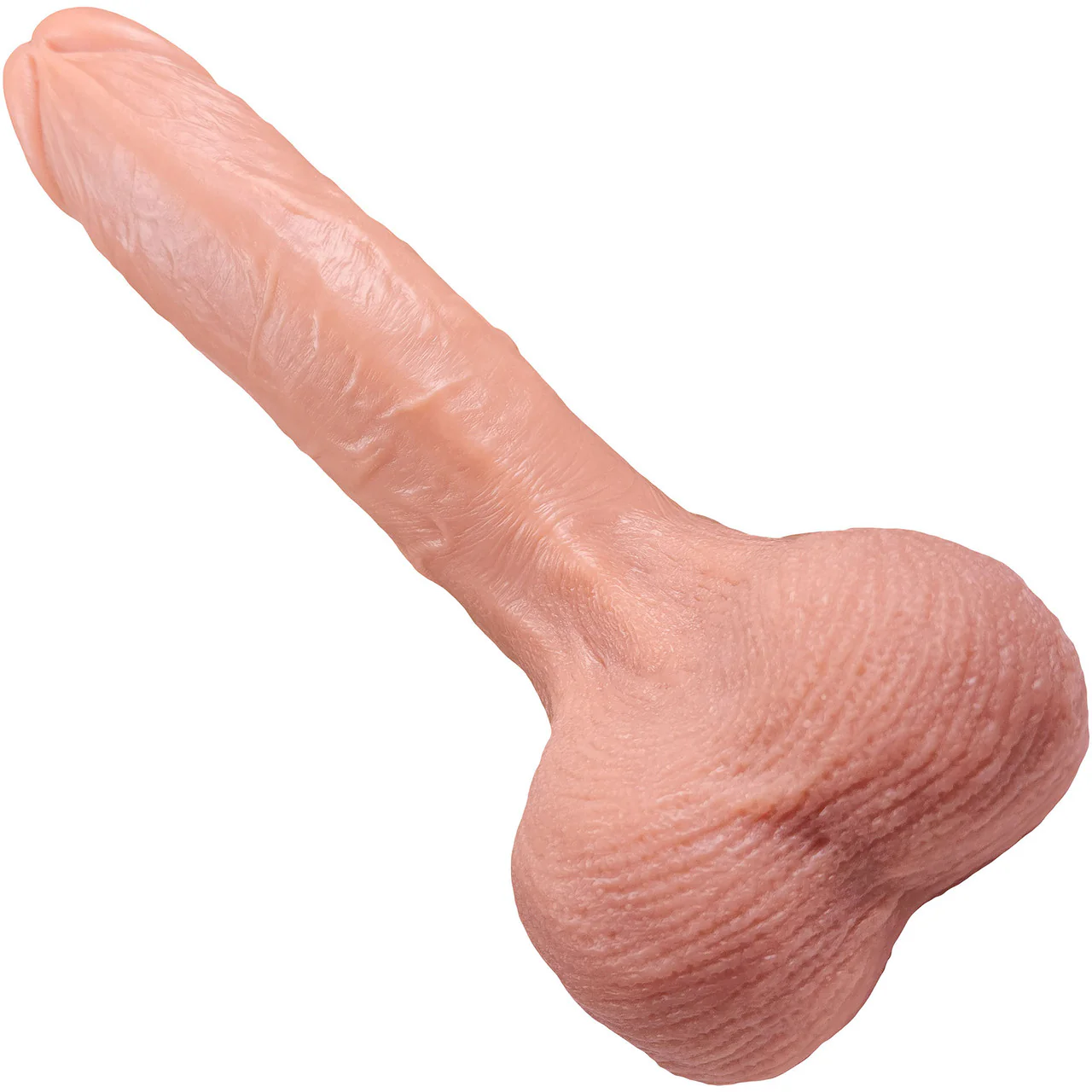 The Rebel 7 Inch Silicone Realistic Dildo With Balls & Suction Cup Base By Fukena - Vanilla - Image 6
