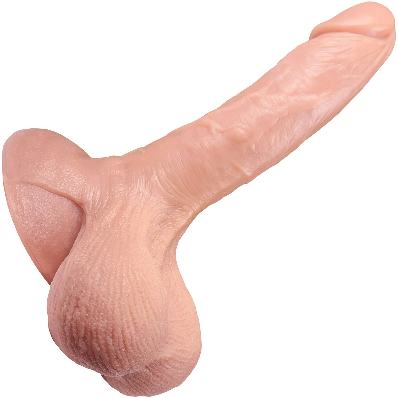 The Rebel 7 Inch Silicone Realistic Dildo With Balls & Suction Cup Base By Fukena - Vanilla - Image 7