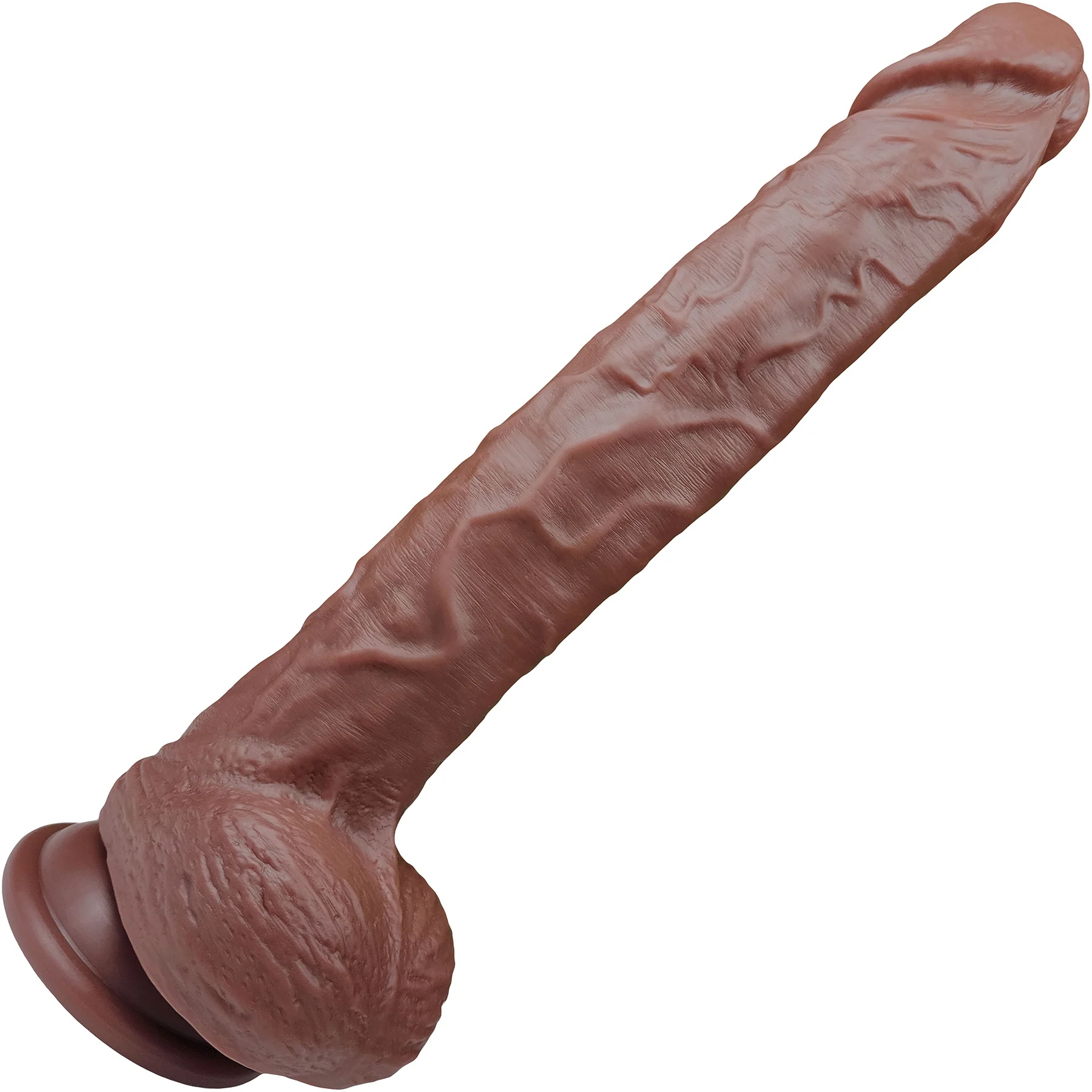 The Rival 8.5 Inch Silicone Realistic Dual Density Dildo With Balls & Suction Cup Base By Fukena - Image 13