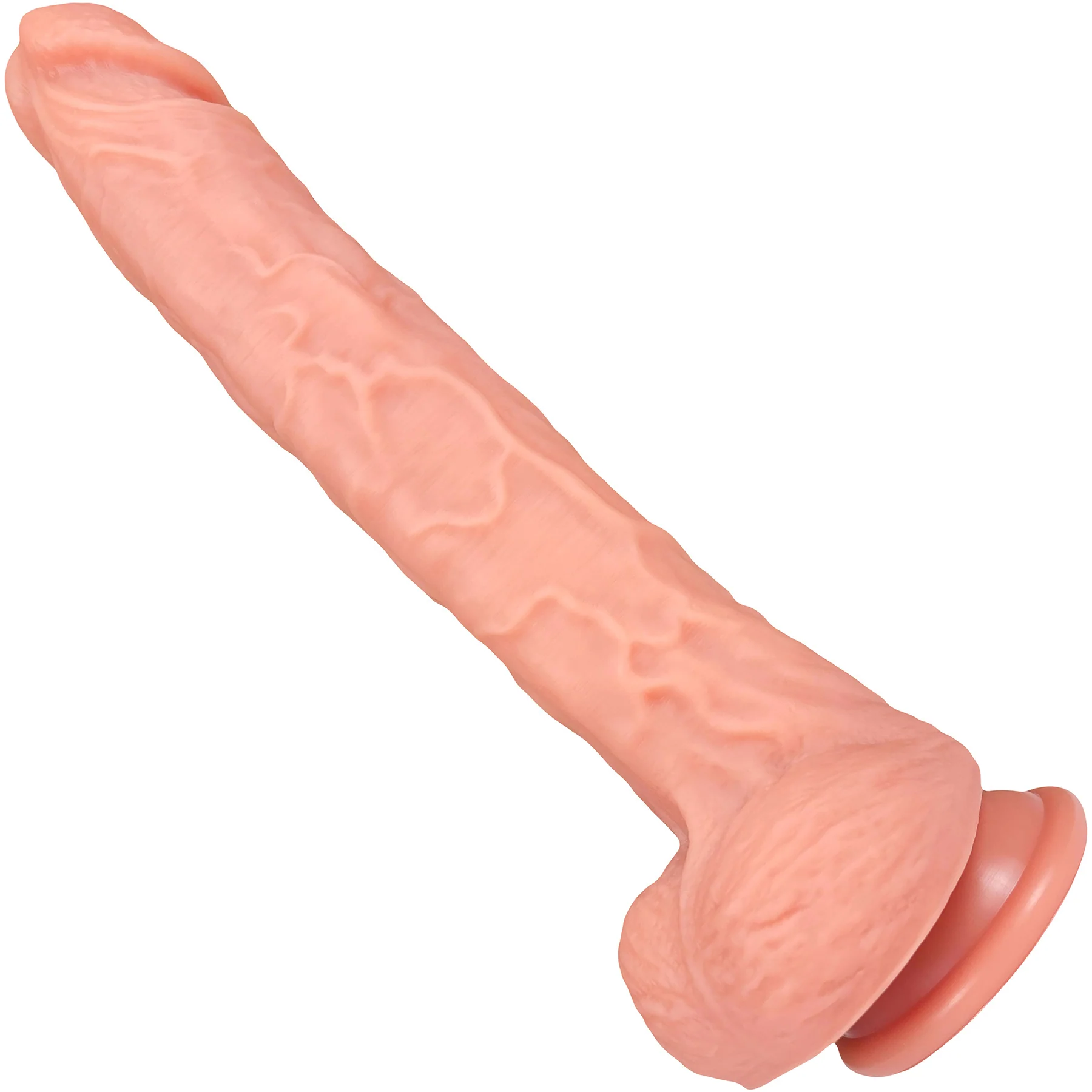 The Rival 8.5 Inch Silicone Realistic Dual Density Dildo With Balls & Suction Cup Base By Fukena - Image 7