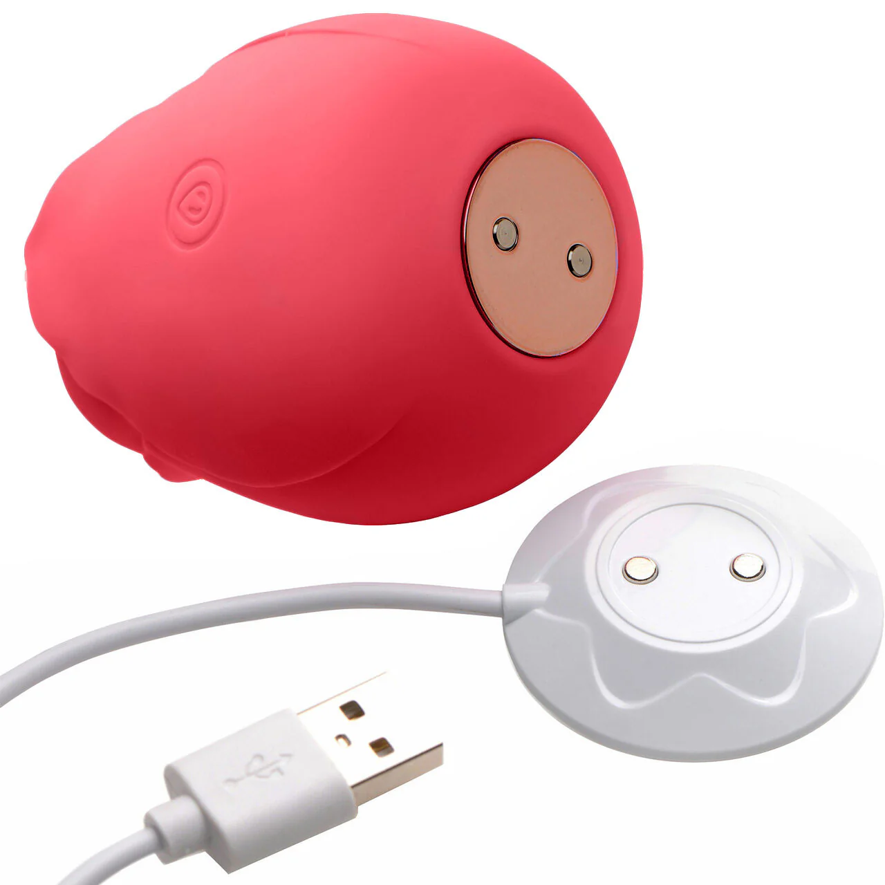 The Rose Rechargeable Clitoral Pressure Wave Stimulator By Pleasure Engine - Red - Image 9