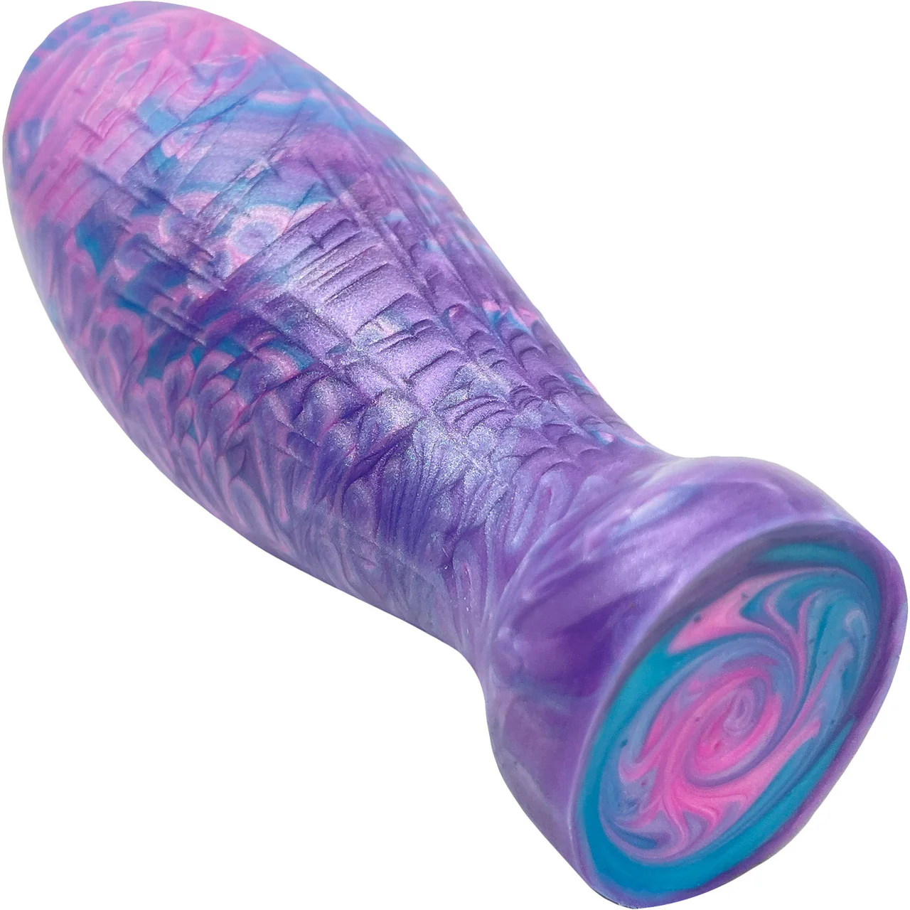The Suavis 5" Large Silicone Vaginal Plug By Uberrime - Deep Ocean - Image 4