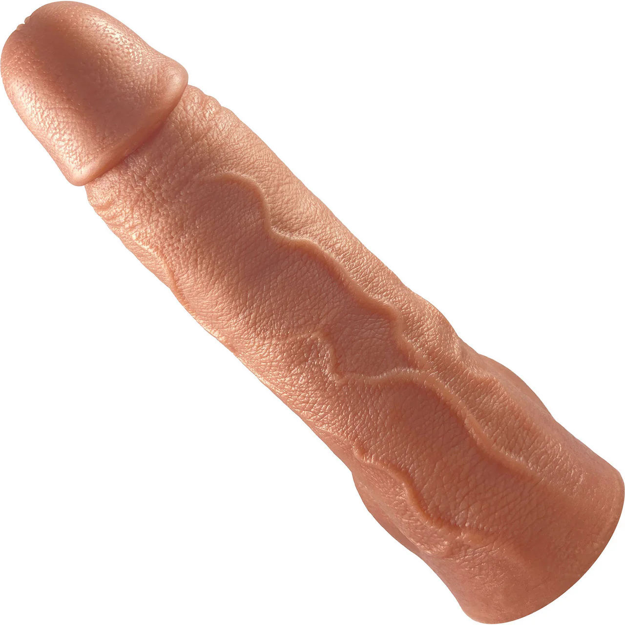 The Titan Giant 8.5" Platinum Silicone Ultrarealistic Dildo With Balls By Uberrime - Caramel - Image 4
