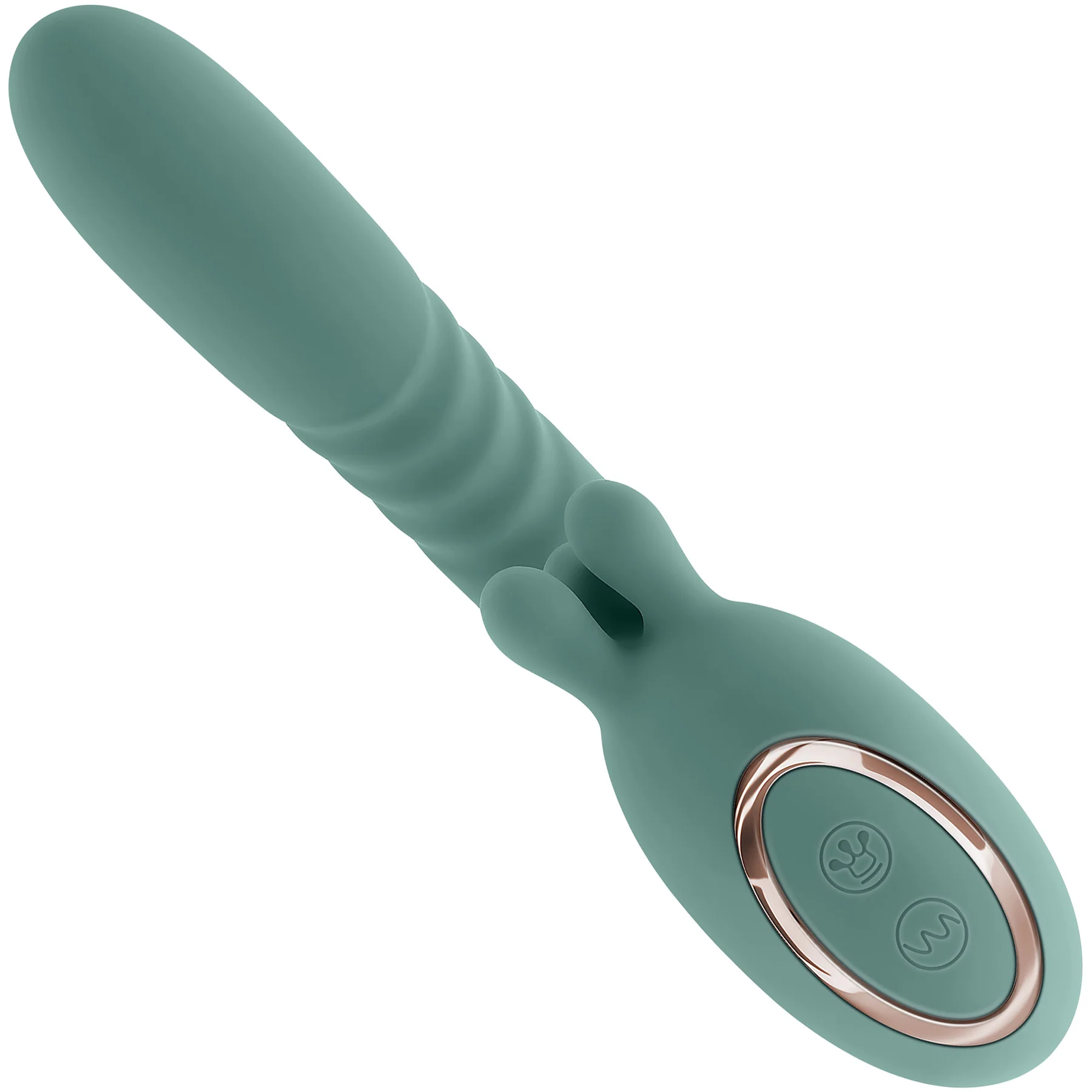 Thrust Into Ecstasy Rechargeable Silicone Rabbit Vibrator By Evolved Novelties - Image 5