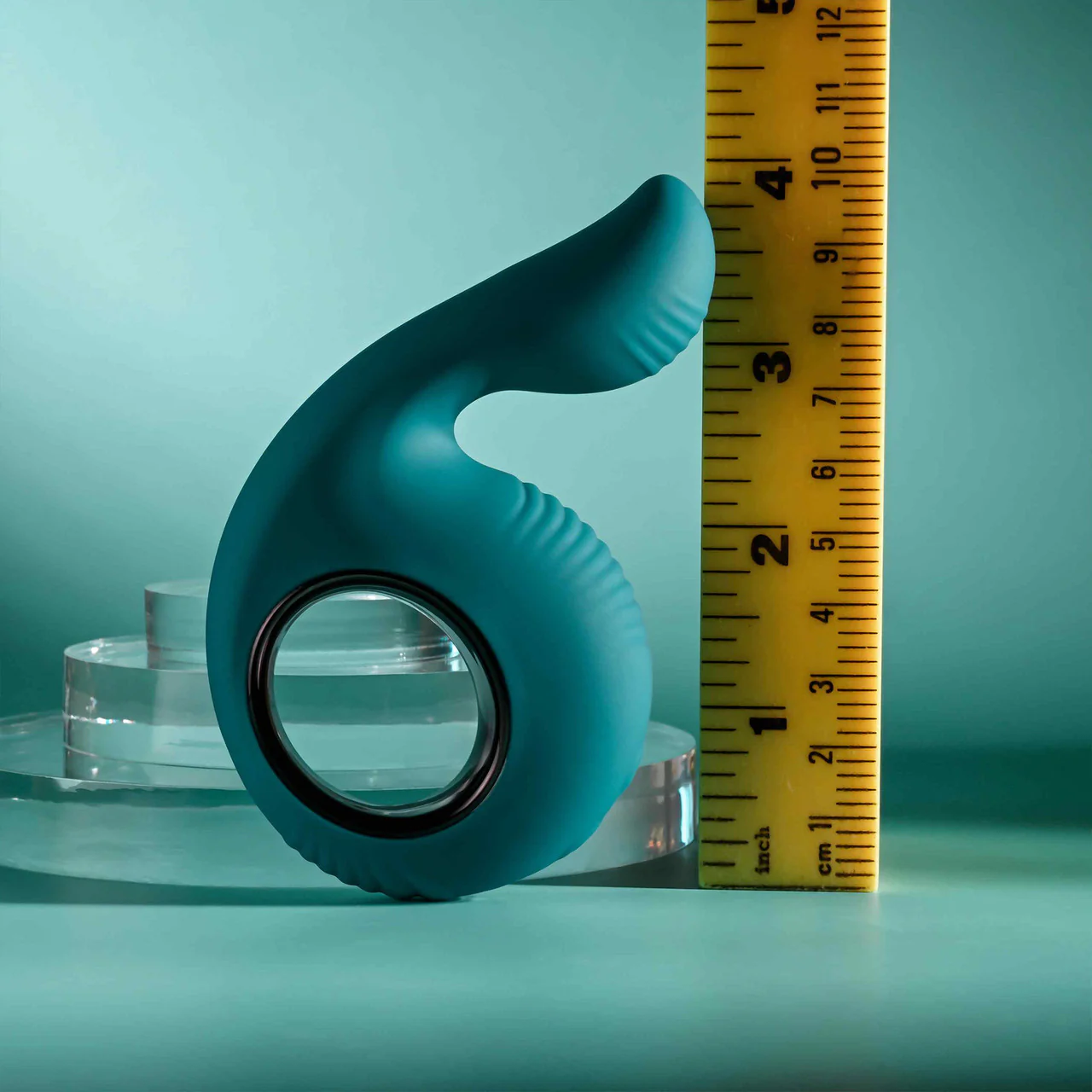 Thumbs Up Rechargeable Waterproof Silicone Dual Stimulation Vibrator By Evolved Novelties - Green - Image 12