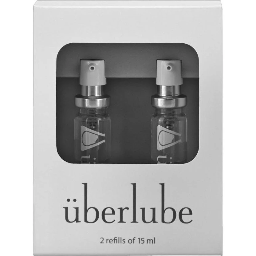 Uberlube Good To Go Refills - Luxury Silicone Lubricant - Two .5 oz (15 ml) Refills