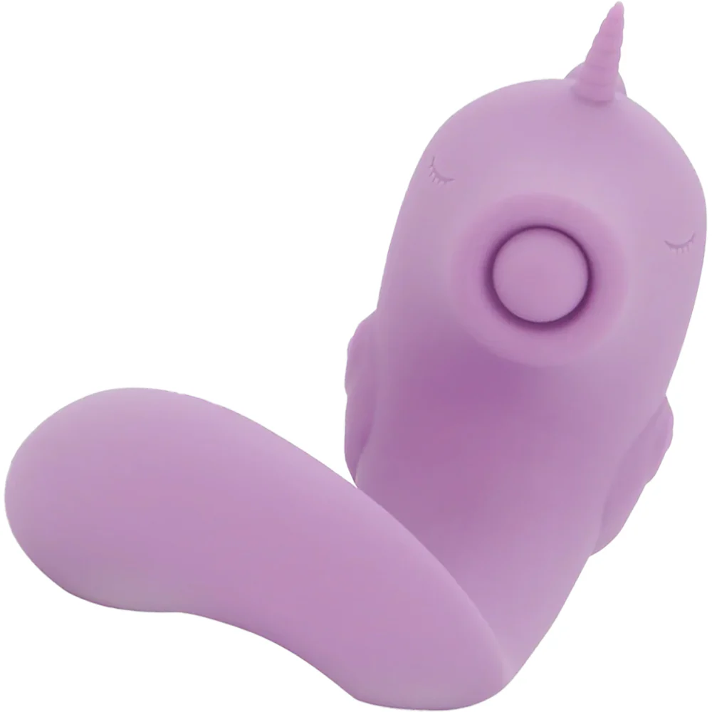 Unihorn C-Horse Marina Lilac Massaging Silicone Clitoral Vibrator - Image 7