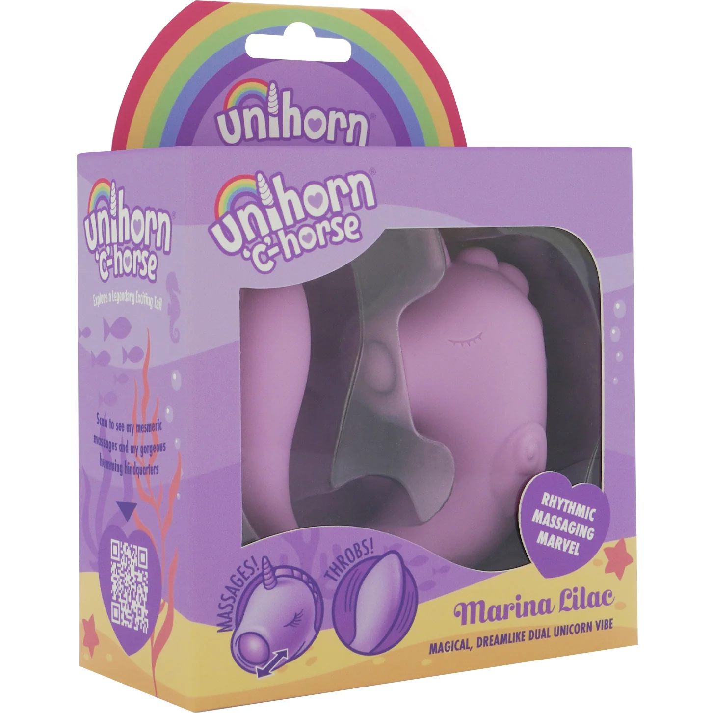 Unihorn C-Horse Marina Lilac Massaging Silicone Clitoral Vibrator - Image 8