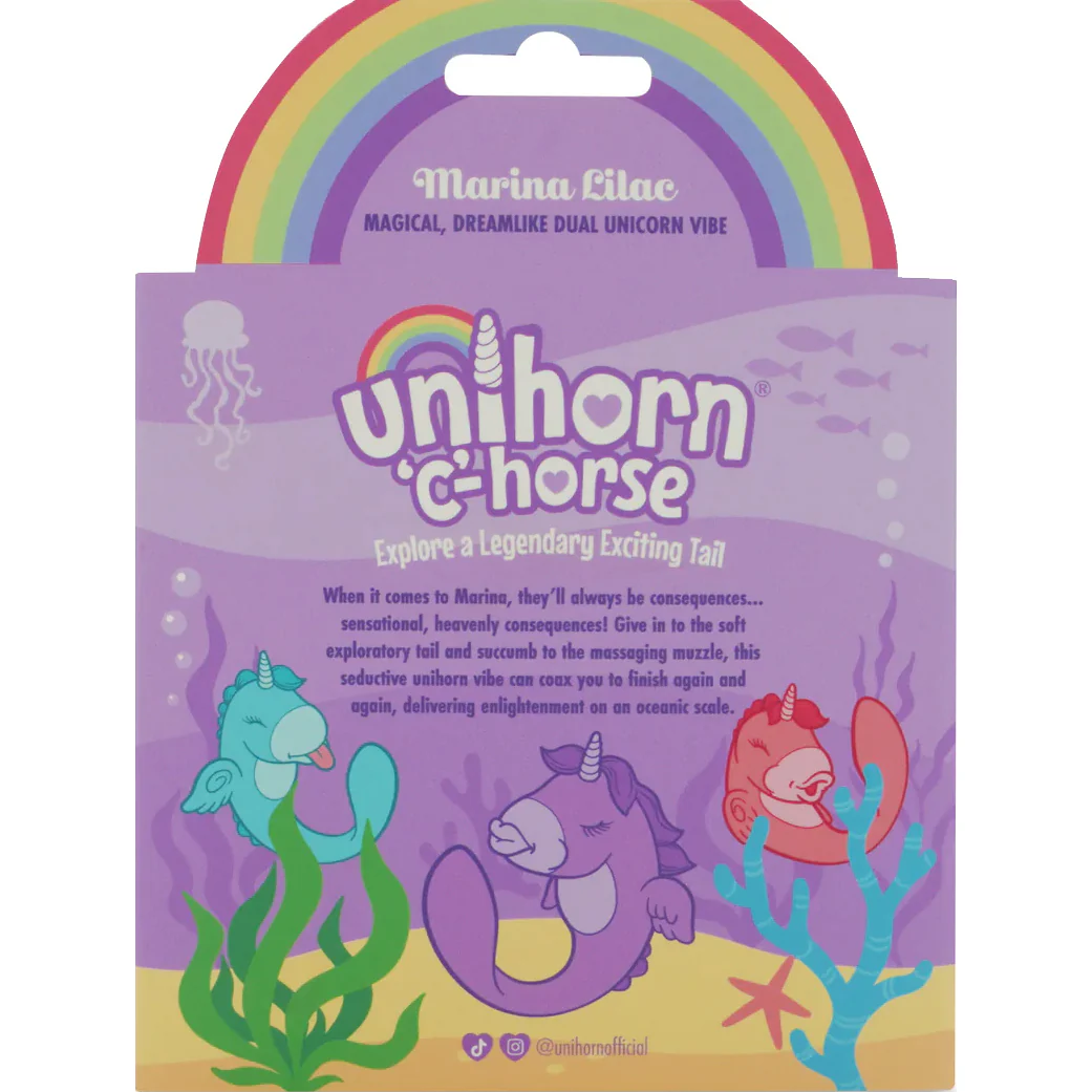 Unihorn C-Horse Marina Lilac Massaging Silicone Clitoral Vibrator - Image 9