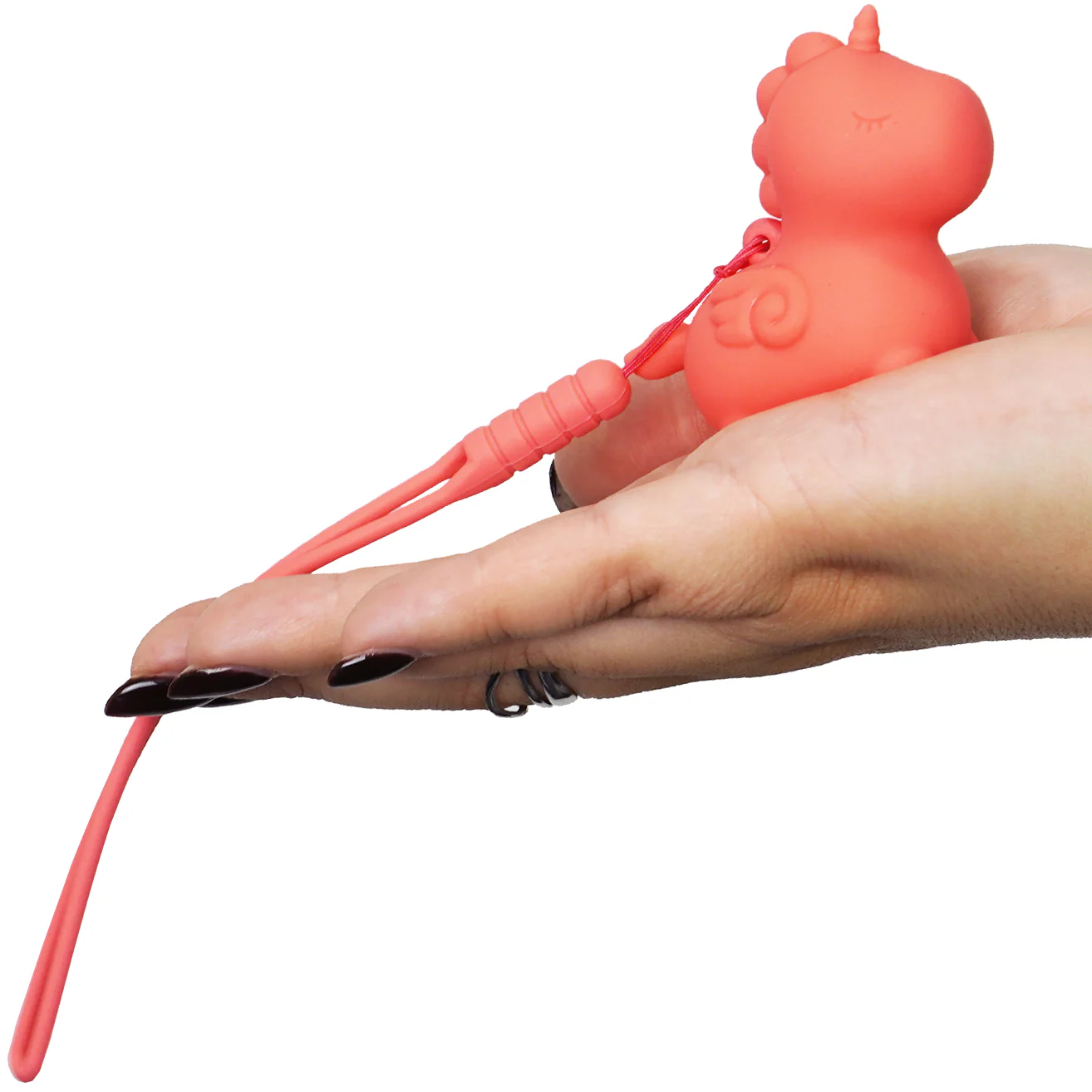 Unihorn Mini Peachy Pony Rechargeable Silicone Clitoral Vibrator - Image 5