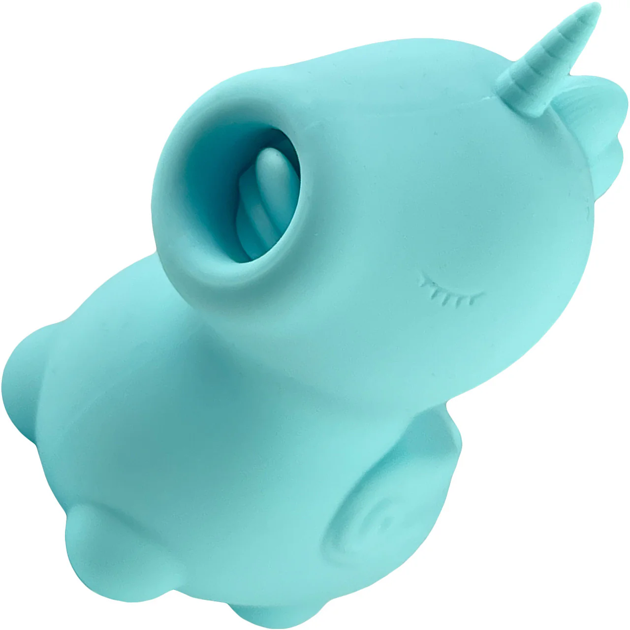 Unihorn Mount 'N Peak Pointed Flicking Silicone Clitoral Vibrator - Blue - Image 12