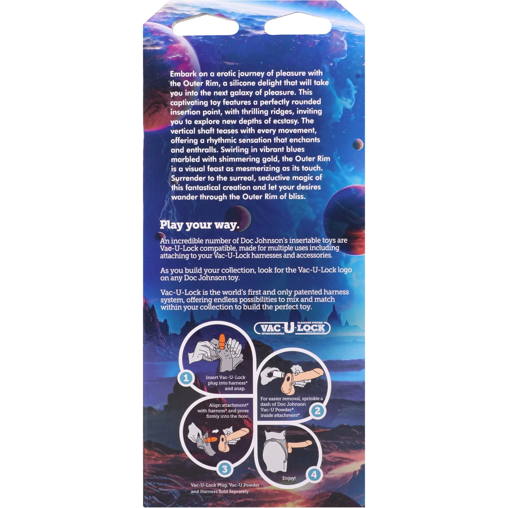 Vac-U-Lock X Fantasy Fuckers Outer Rim 8.5" Silicone Dildo - Image 5