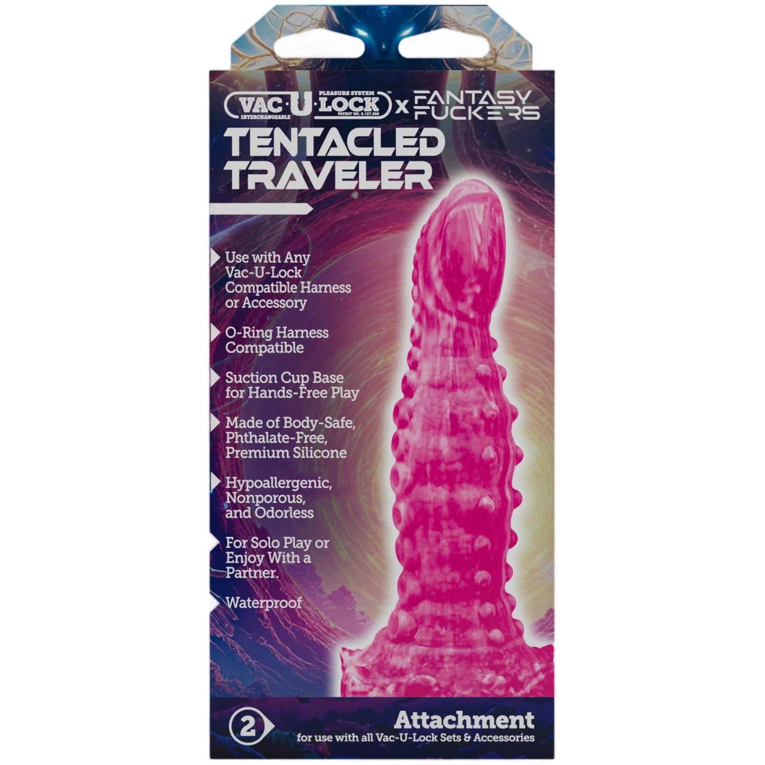 Vac-U-Lock X Fantasy Fuckers Tentacled Traveler 8.5" Silicone Dildo - Image 5