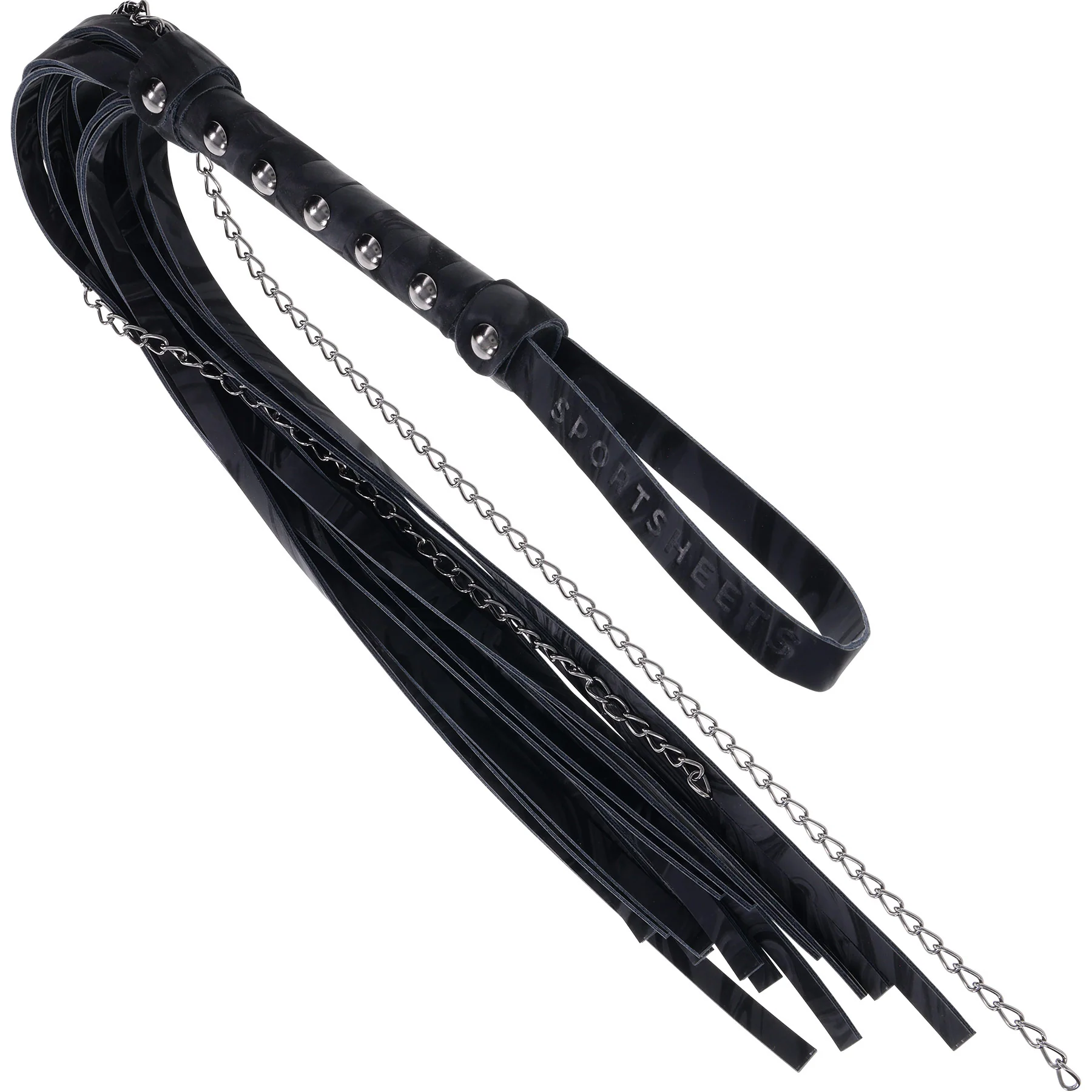 Velvet Noir Chain Flogger By Sportsheets - Image 4