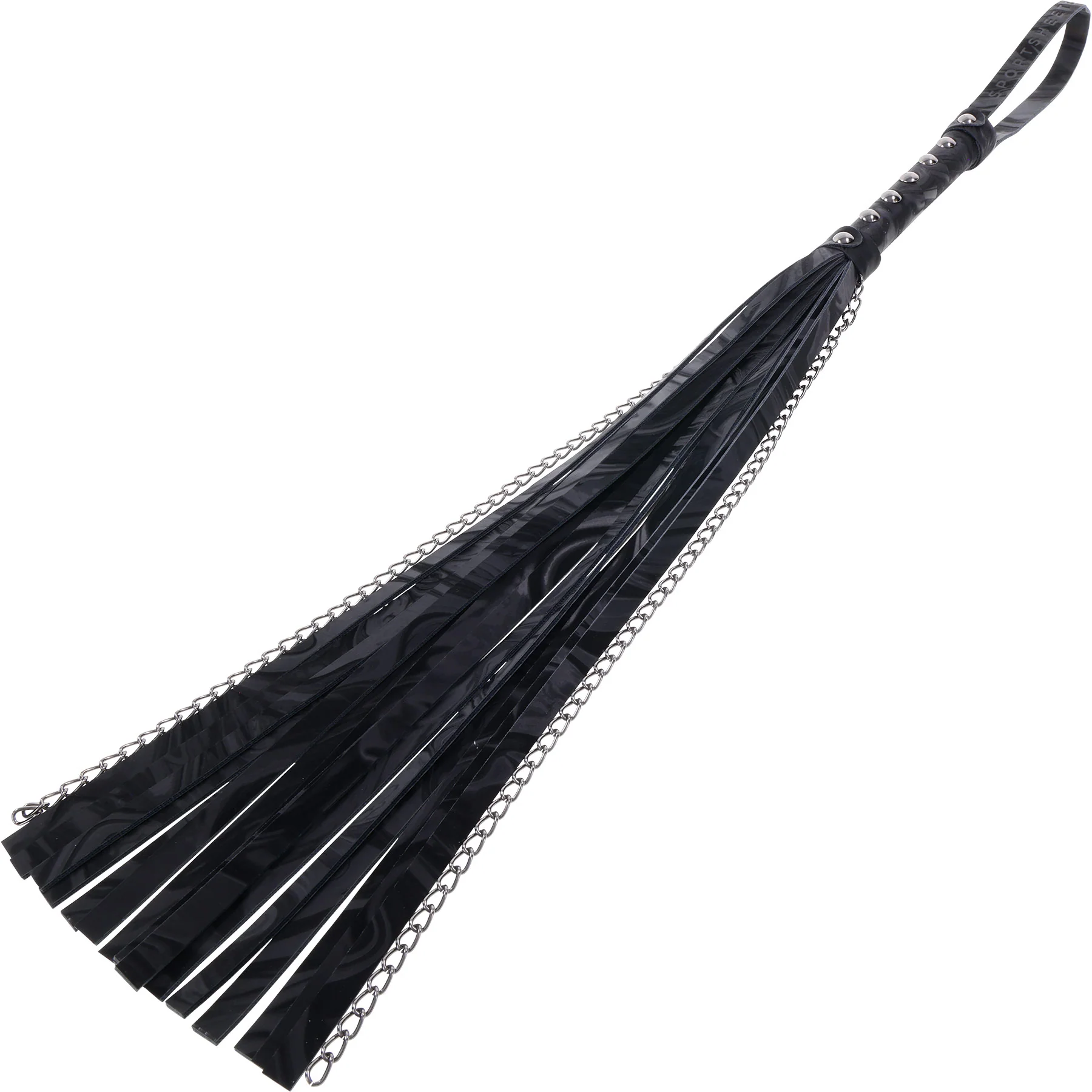 Velvet Noir Chain Flogger By Sportsheets - Image 5