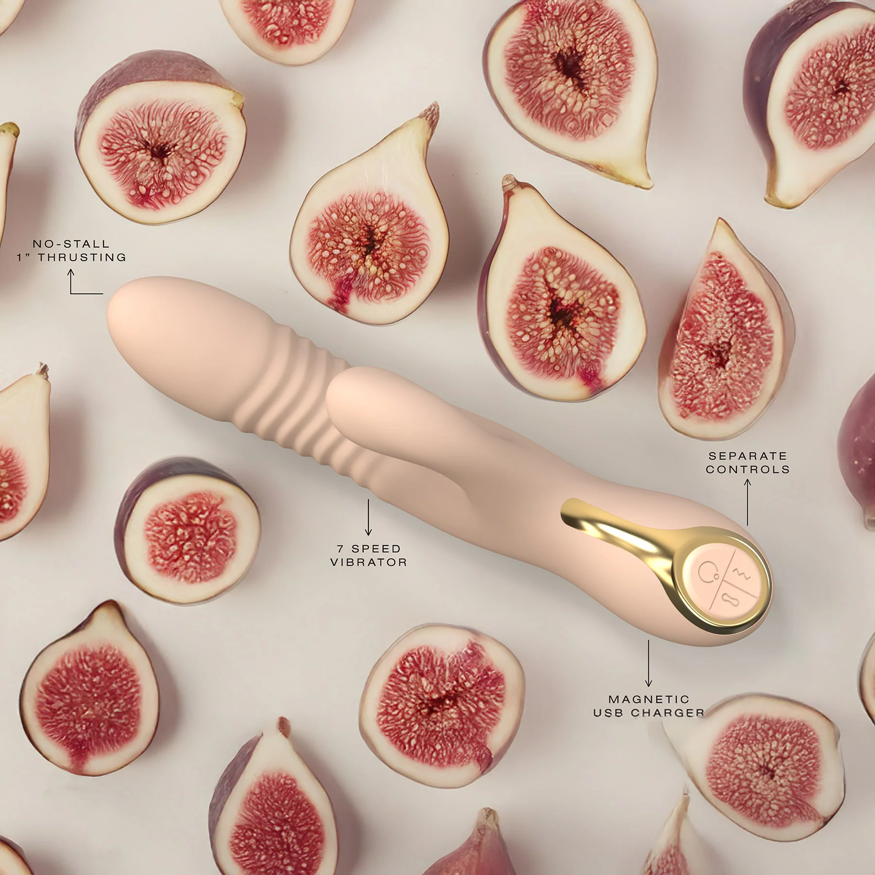 Velvet Thruster VC100 Rabbit Thrusting Dual Stimulation Silicone Vibrator - Image 4