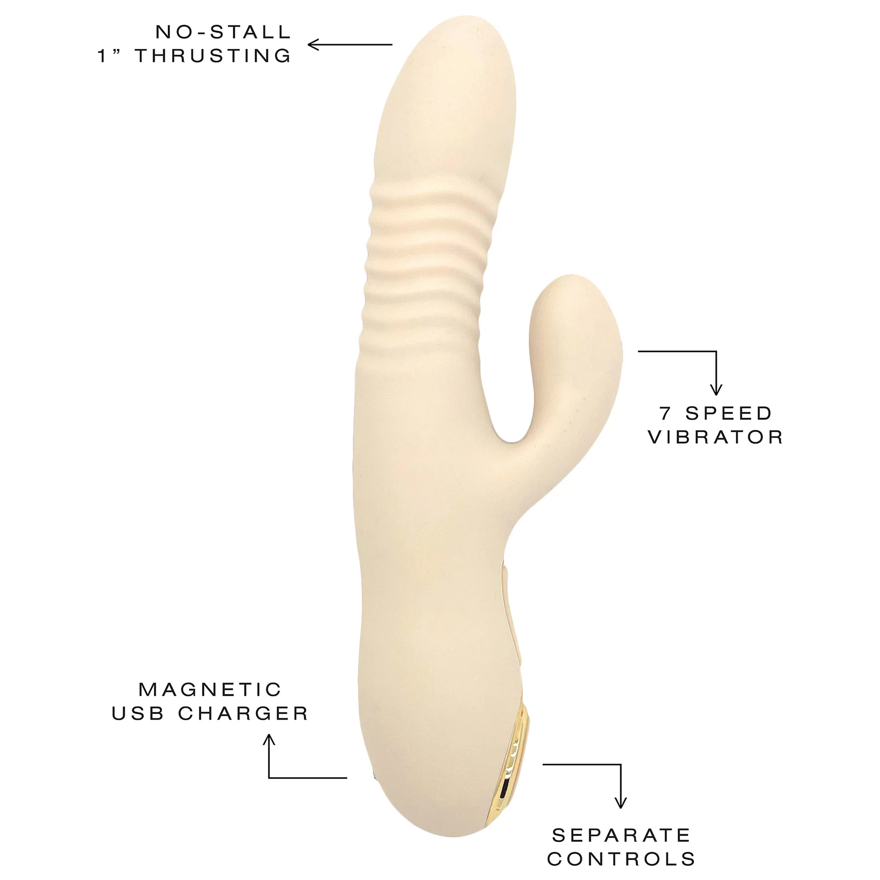 Velvet Thruster VC100 Rabbit Thrusting Dual Stimulation Silicone Vibrator - Image 7