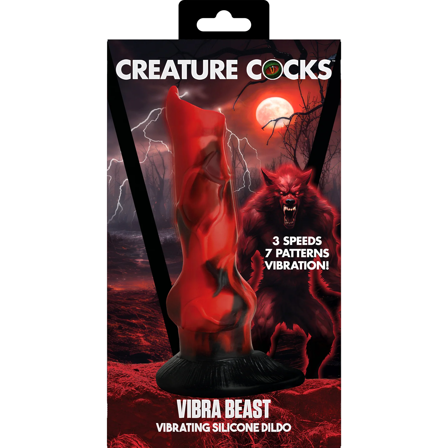 Vibra Beast 7.4" Vibrating Silicone Suction Cup Dildo By Creature Cocks - Image 13