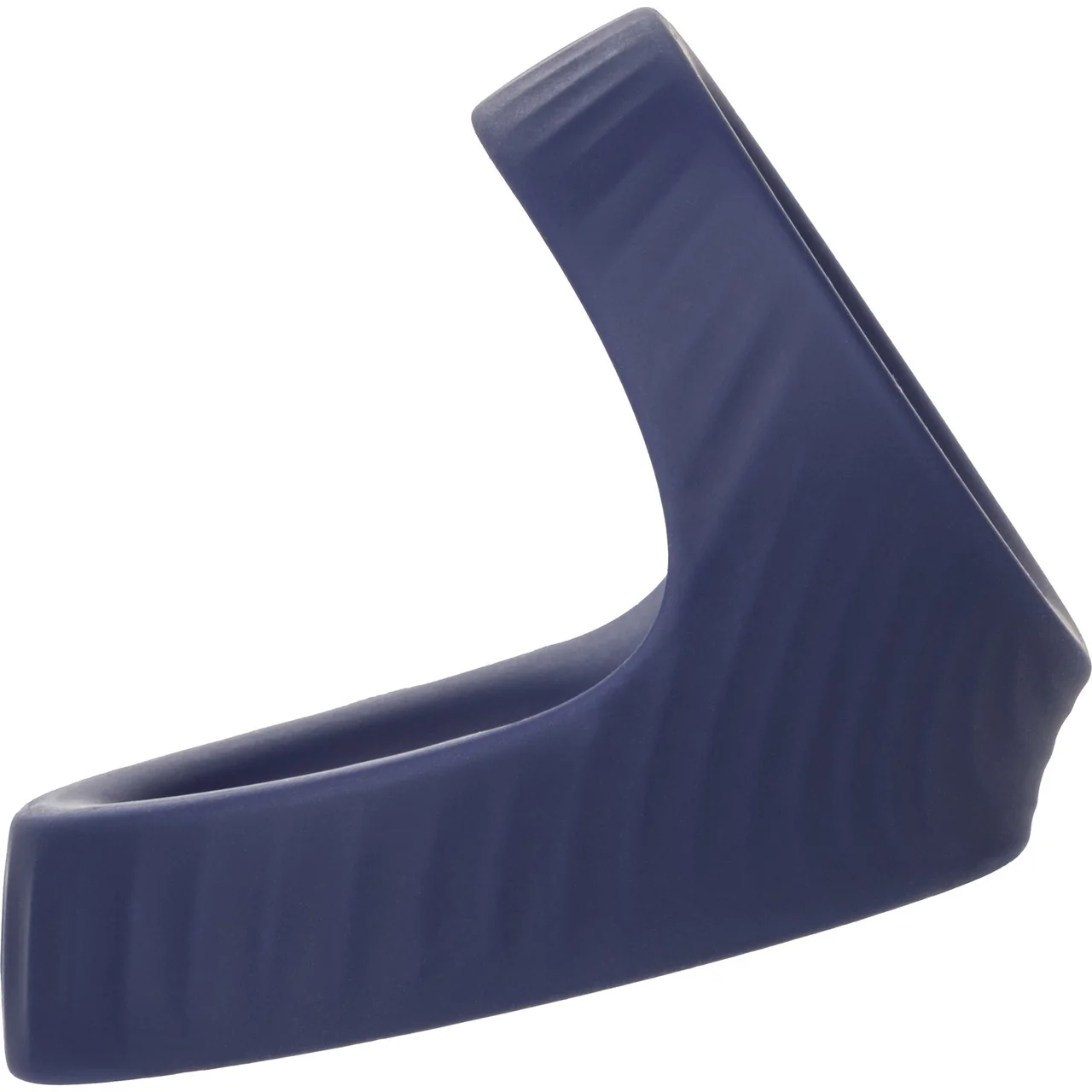 Viceroy Max Dual Ring Ultra-Soft Silicone Cock Ring By CalExotics - Blue - Image 5