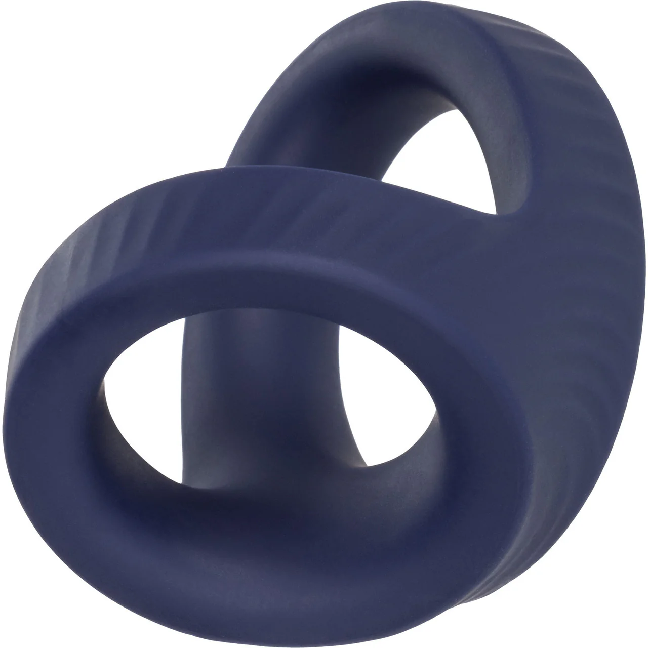 Viceroy Max Dual Ring Ultra-Soft Silicone Cock Ring By CalExotics - Blue - Image 8