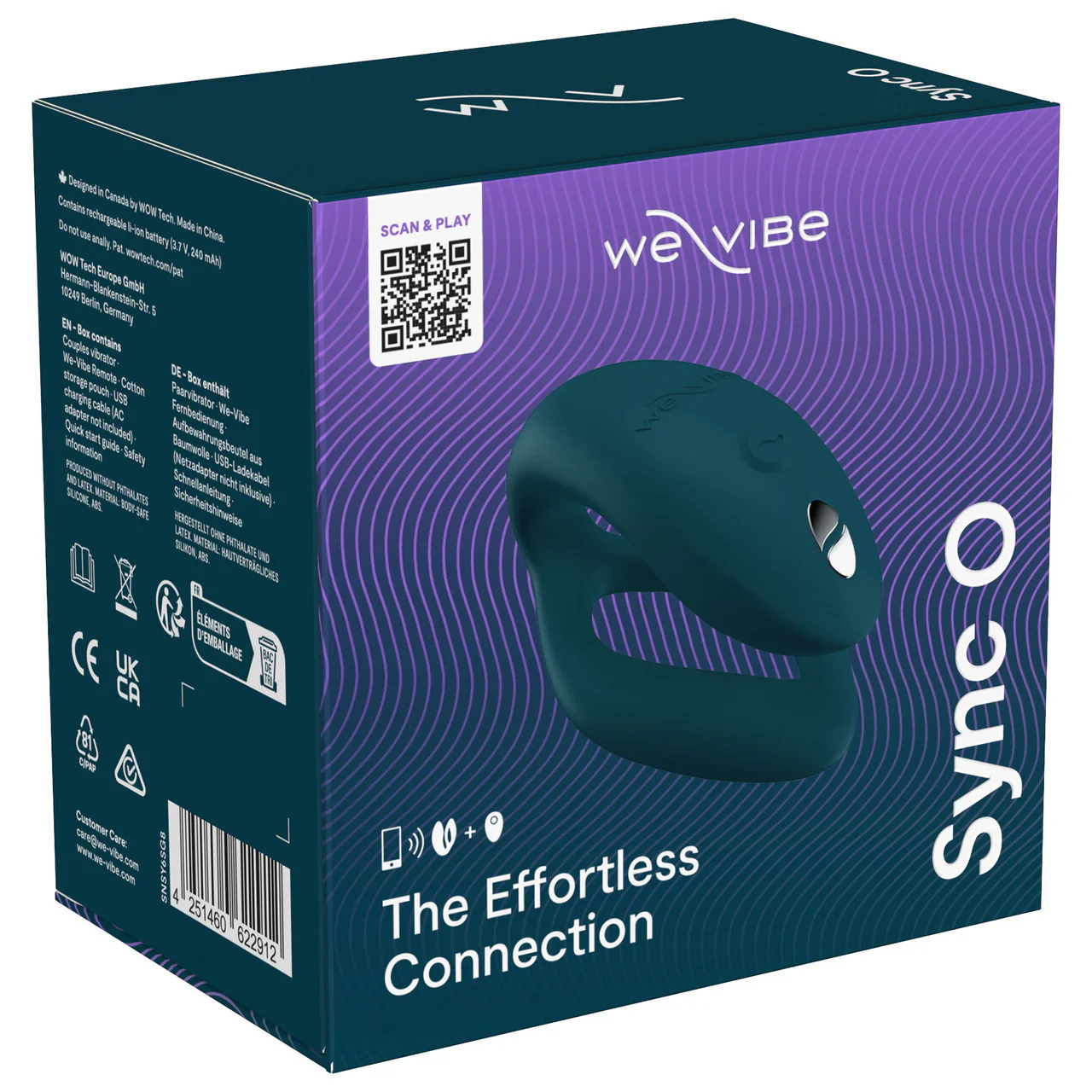 We-Vibe Sync O Rechargeable Silicone Remote & App Controlled Couples Vibrator - Velvet Green - Image 20