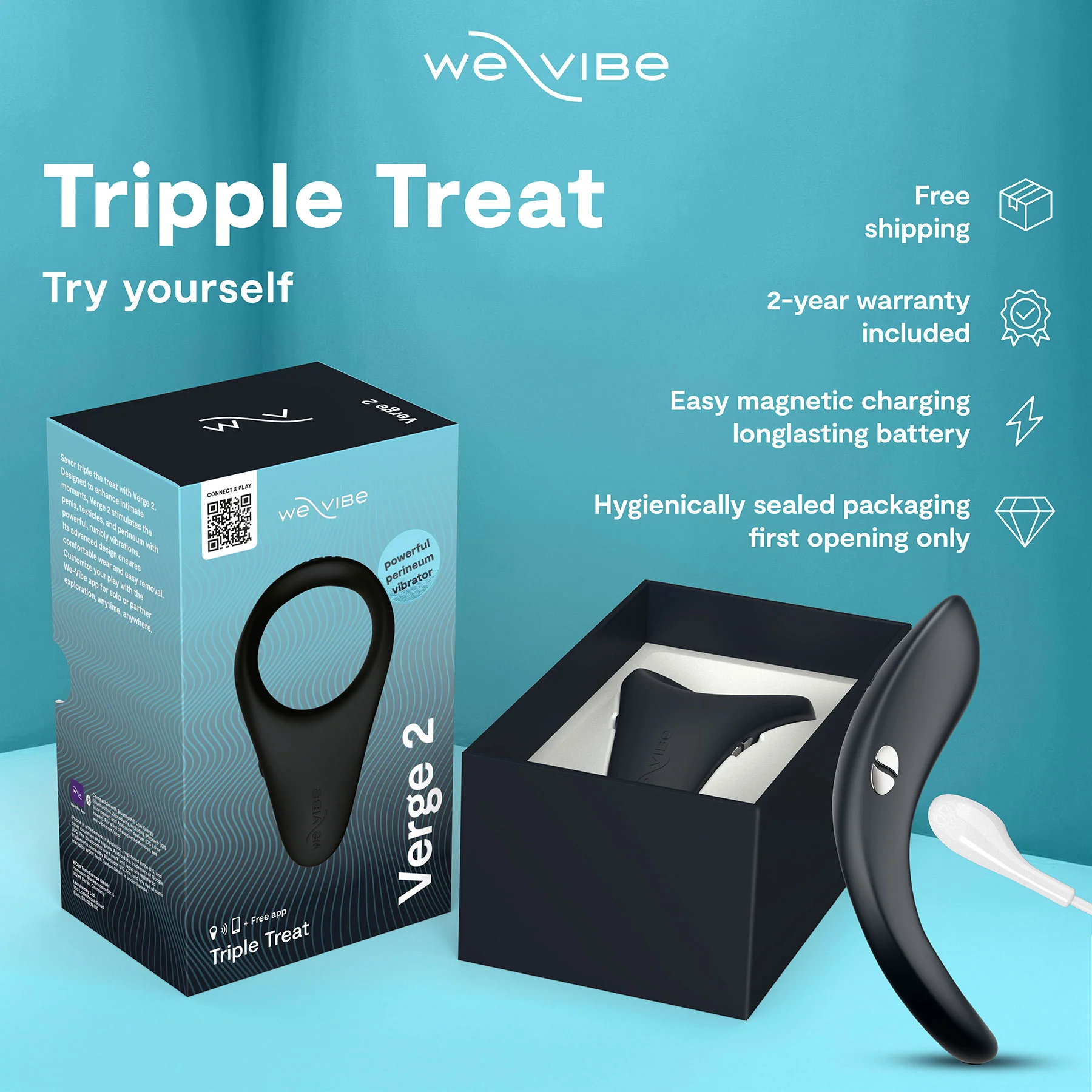 We-Vibe Verge 2 Vibrating Silicone Rechargeable Penis Ring - Image 28