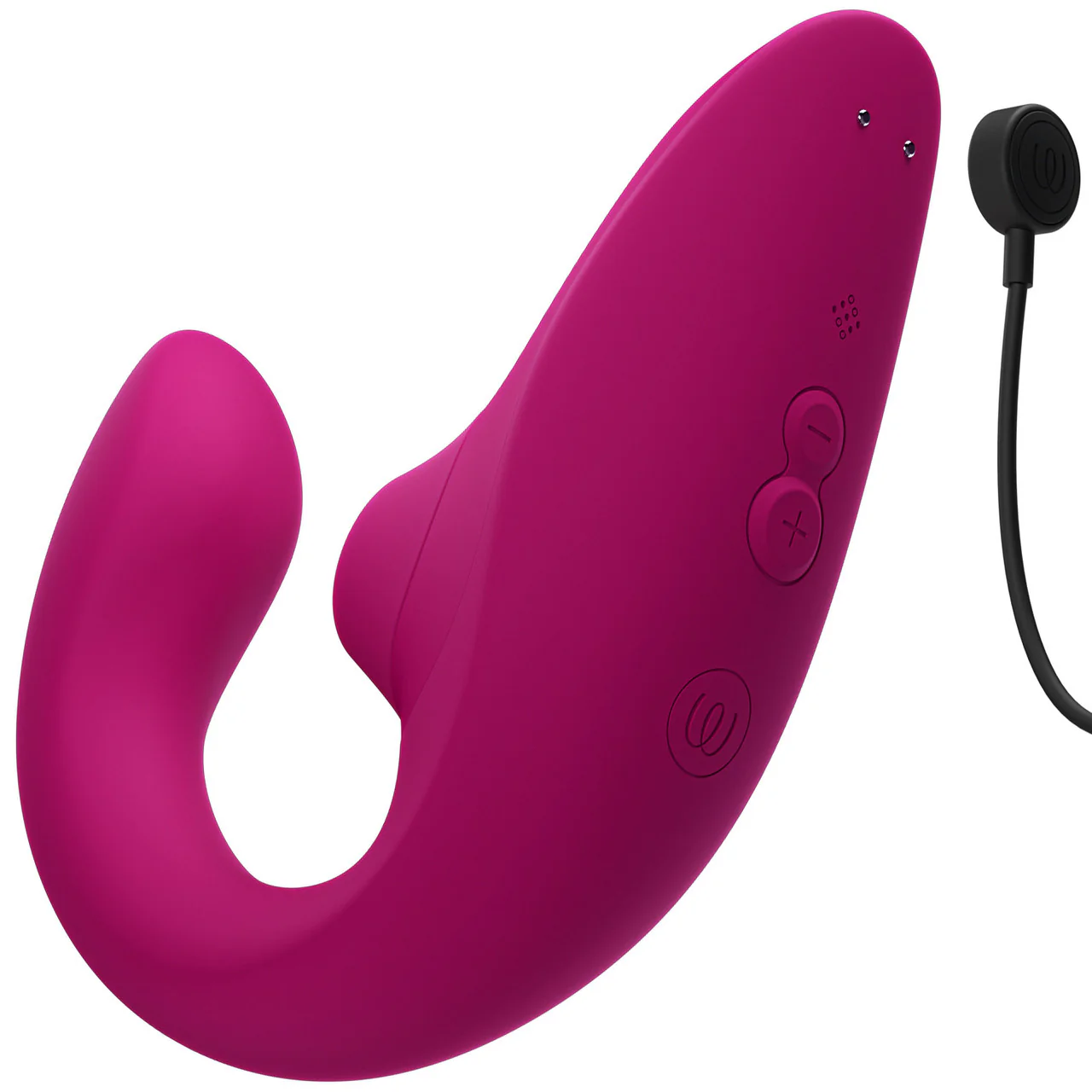 Womanizer Blend Dual Stimulation Vibrator Featuring Pleasure Air Technology - Vibrant Pink - Image 11