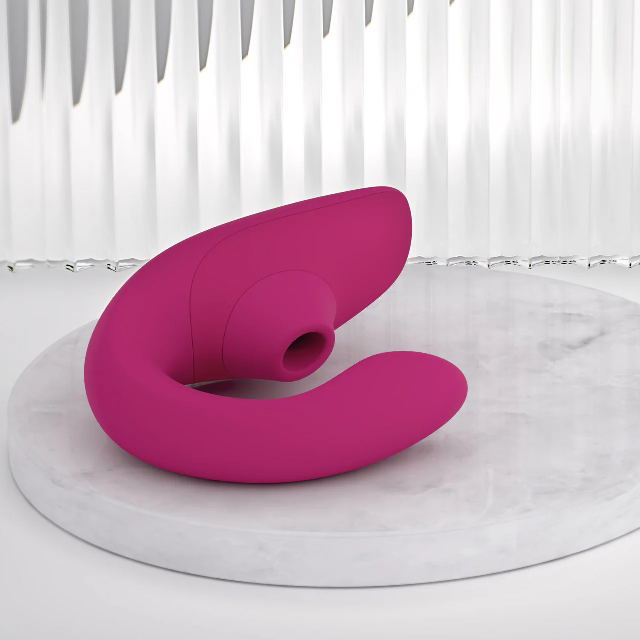 Womanizer Blend Dual Stimulation Vibrator Featuring Pleasure Air Technology - Vibrant Pink - Image 18