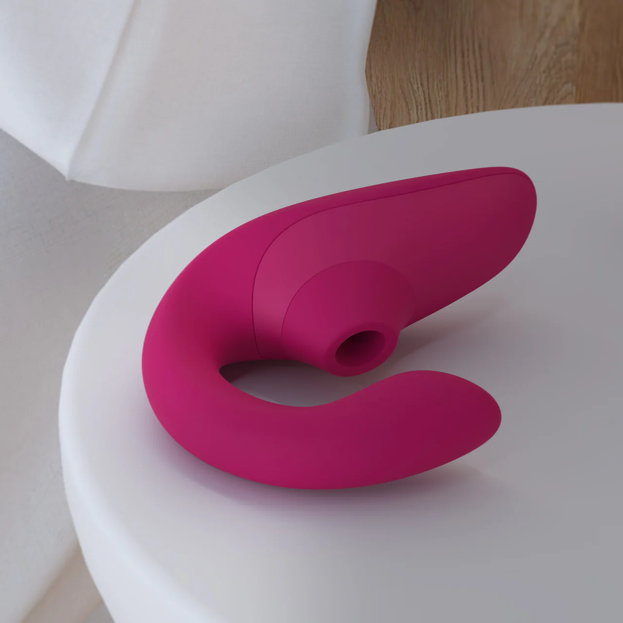 Womanizer Blend Dual Stimulation Vibrator Featuring Pleasure Air Technology - Vibrant Pink - Image 19