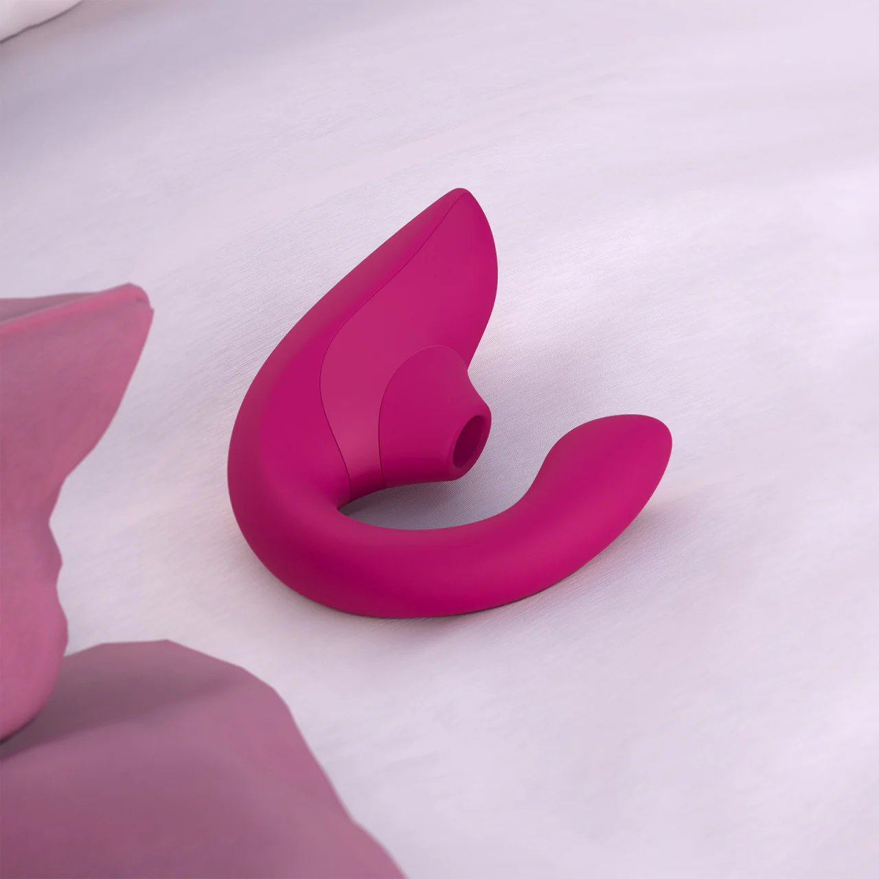 Womanizer Blend Dual Stimulation Vibrator Featuring Pleasure Air Technology - Vibrant Pink - Image 22