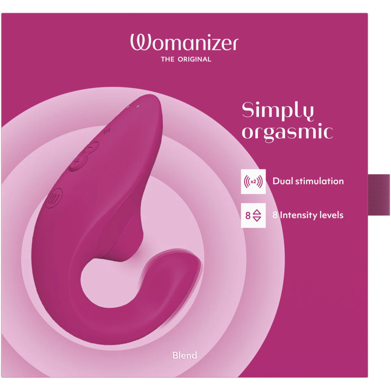 Womanizer Blend Dual Stimulation Vibrator Featuring Pleasure Air Technology - Vibrant Pink - Image 23